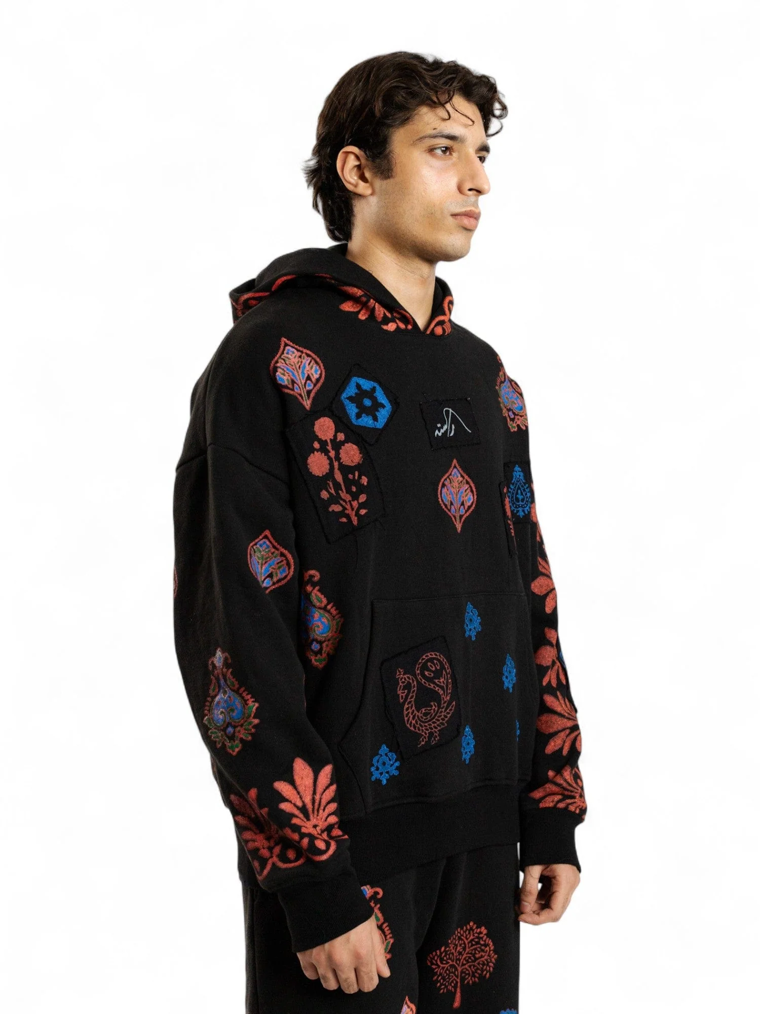 Black kalamkaar hoodie (V7) - Image 6