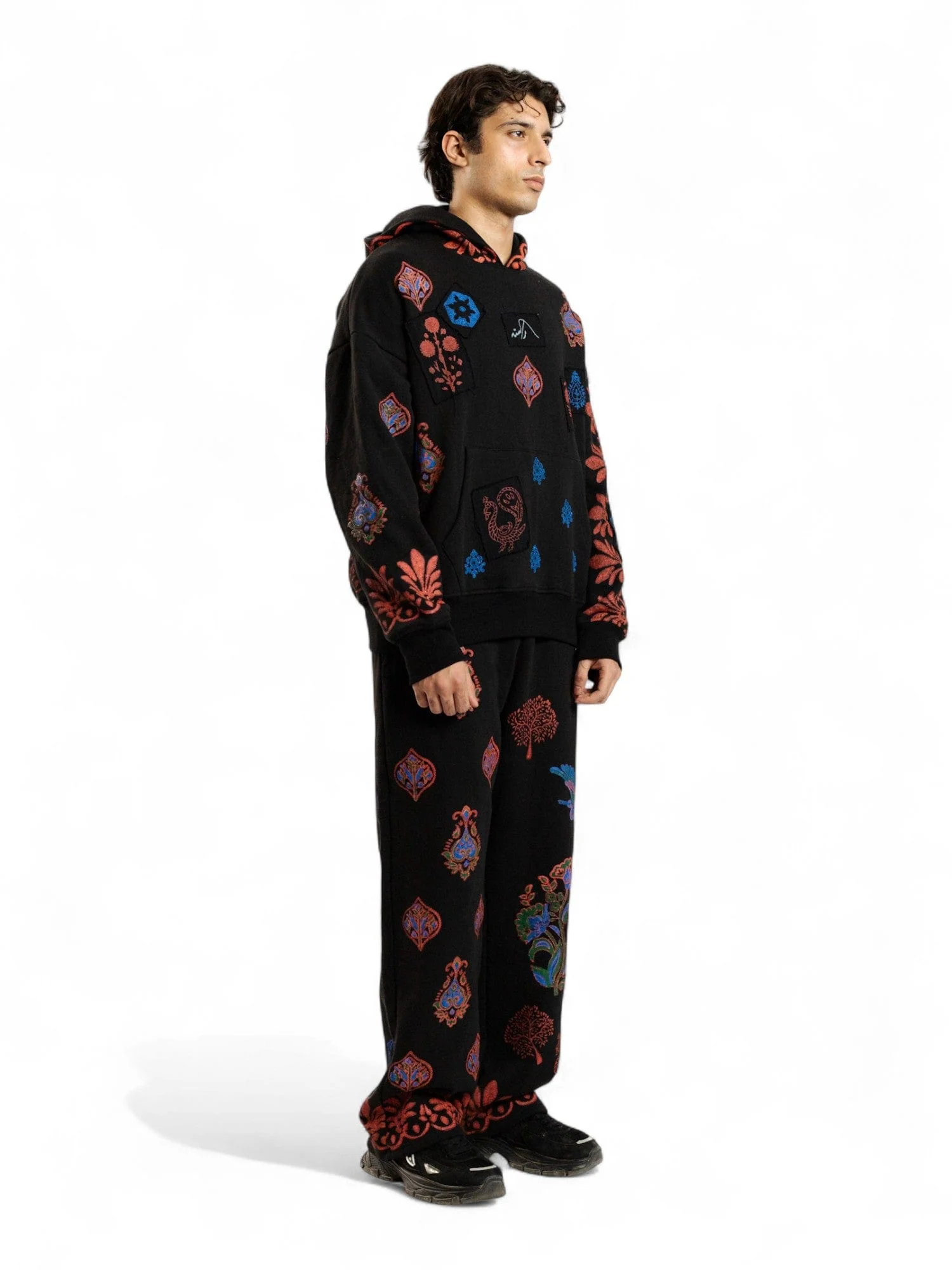 Black kalamkaar hoodie (V7) - Image 7