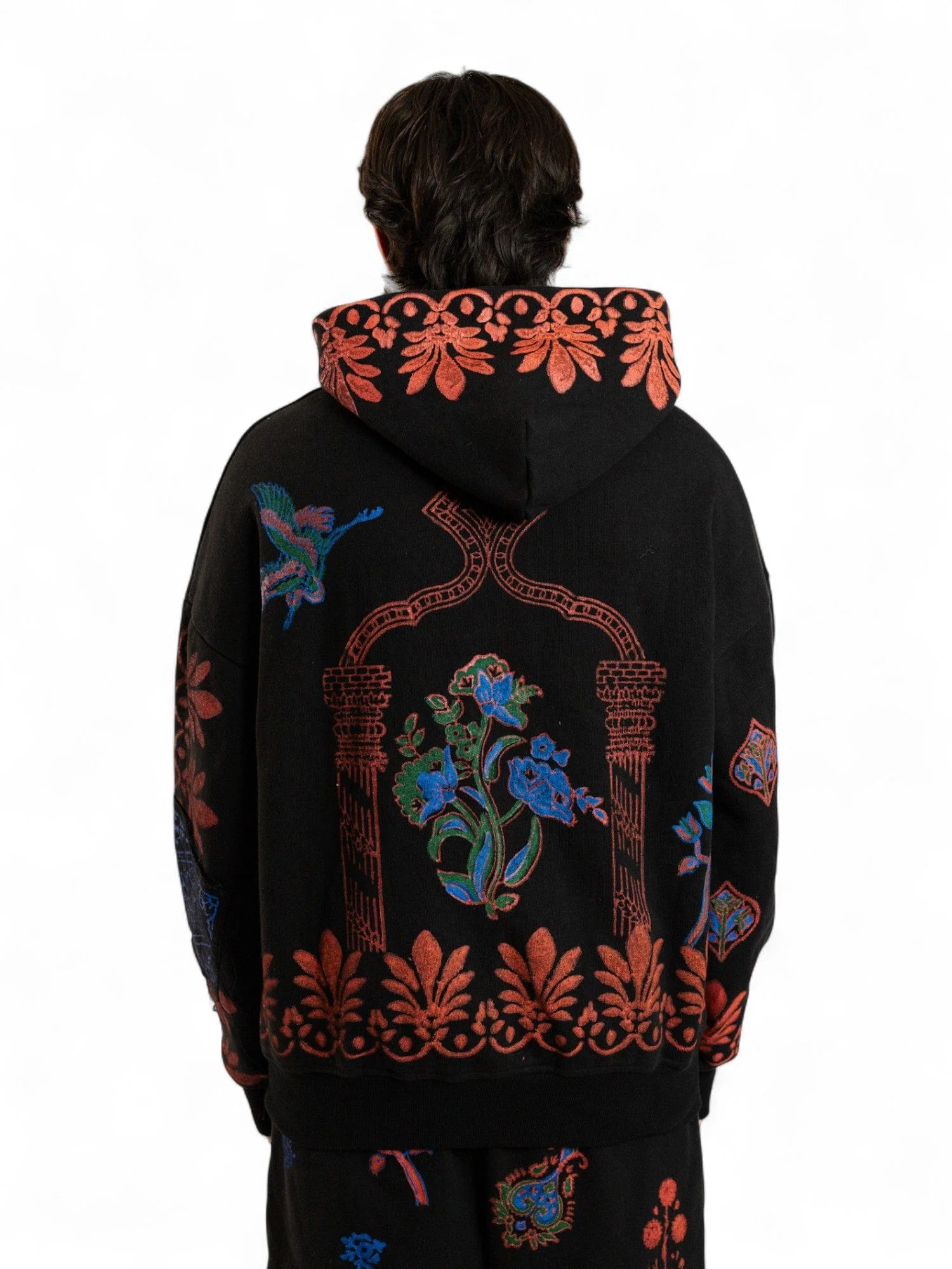 Black kalamkaar hoodie (V7) - Image 8