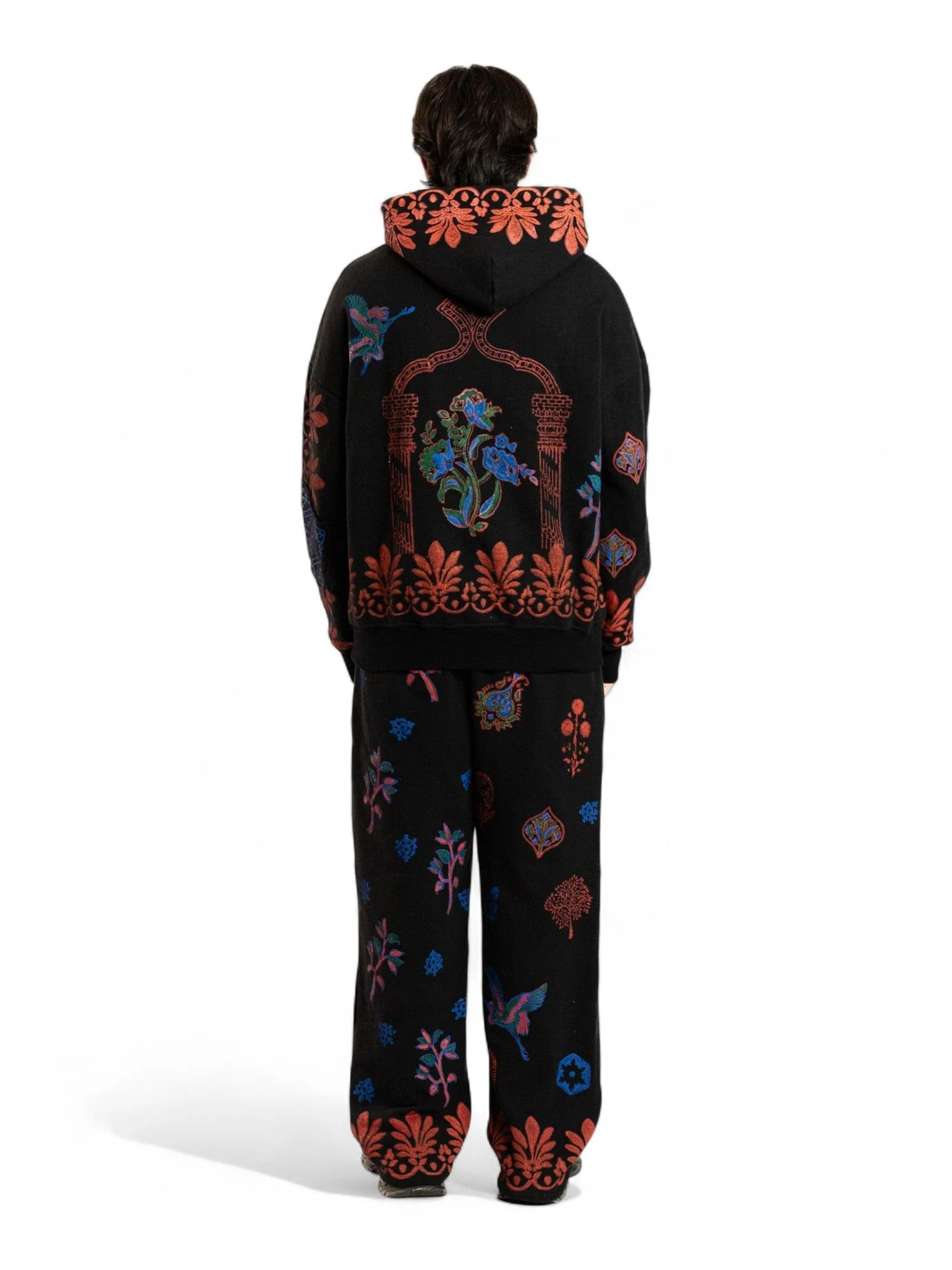 Black kalamkaar hoodie (V7) - Image 9
