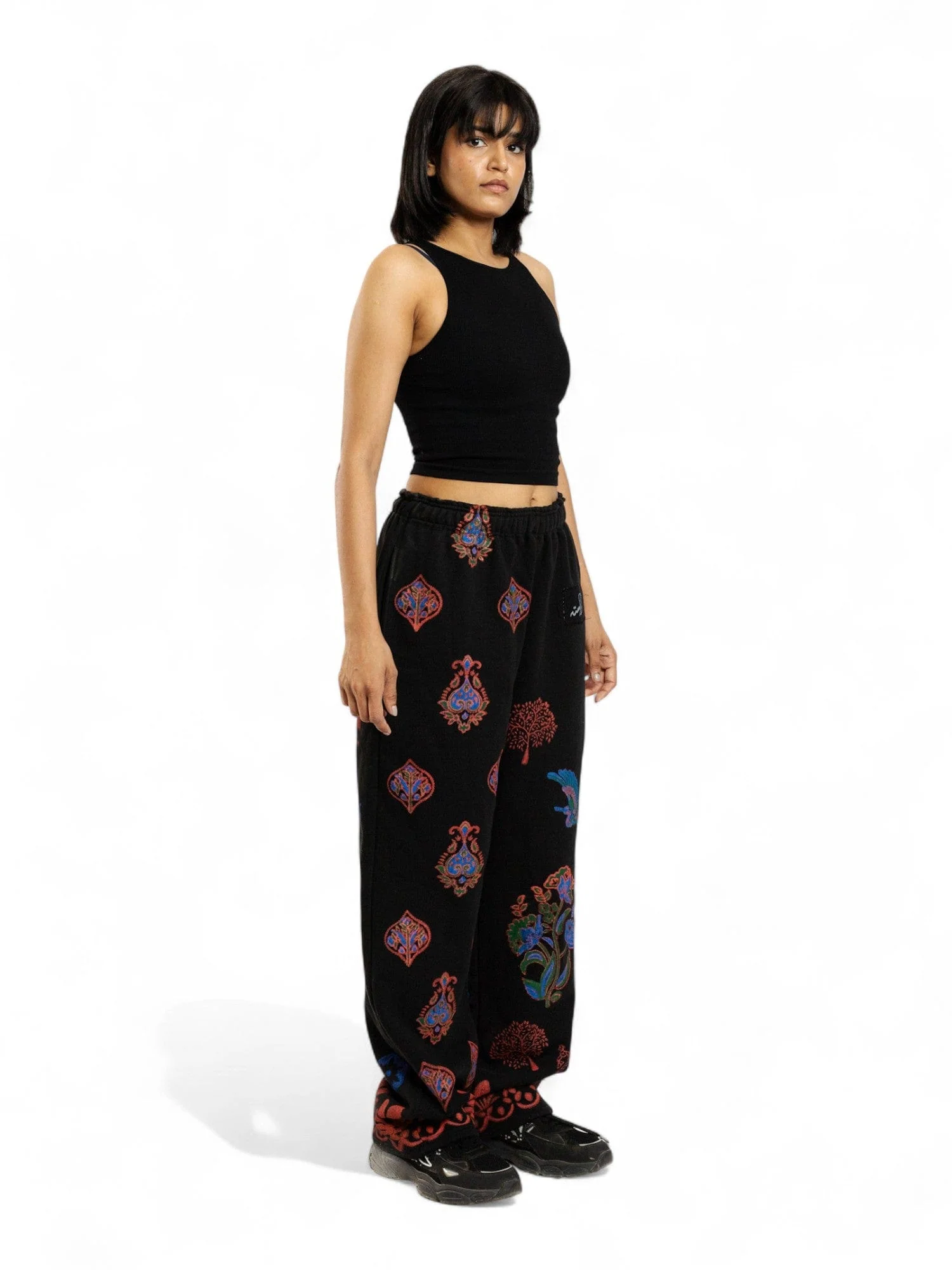Black kalamkaar sweatpants (V6) - Image 12