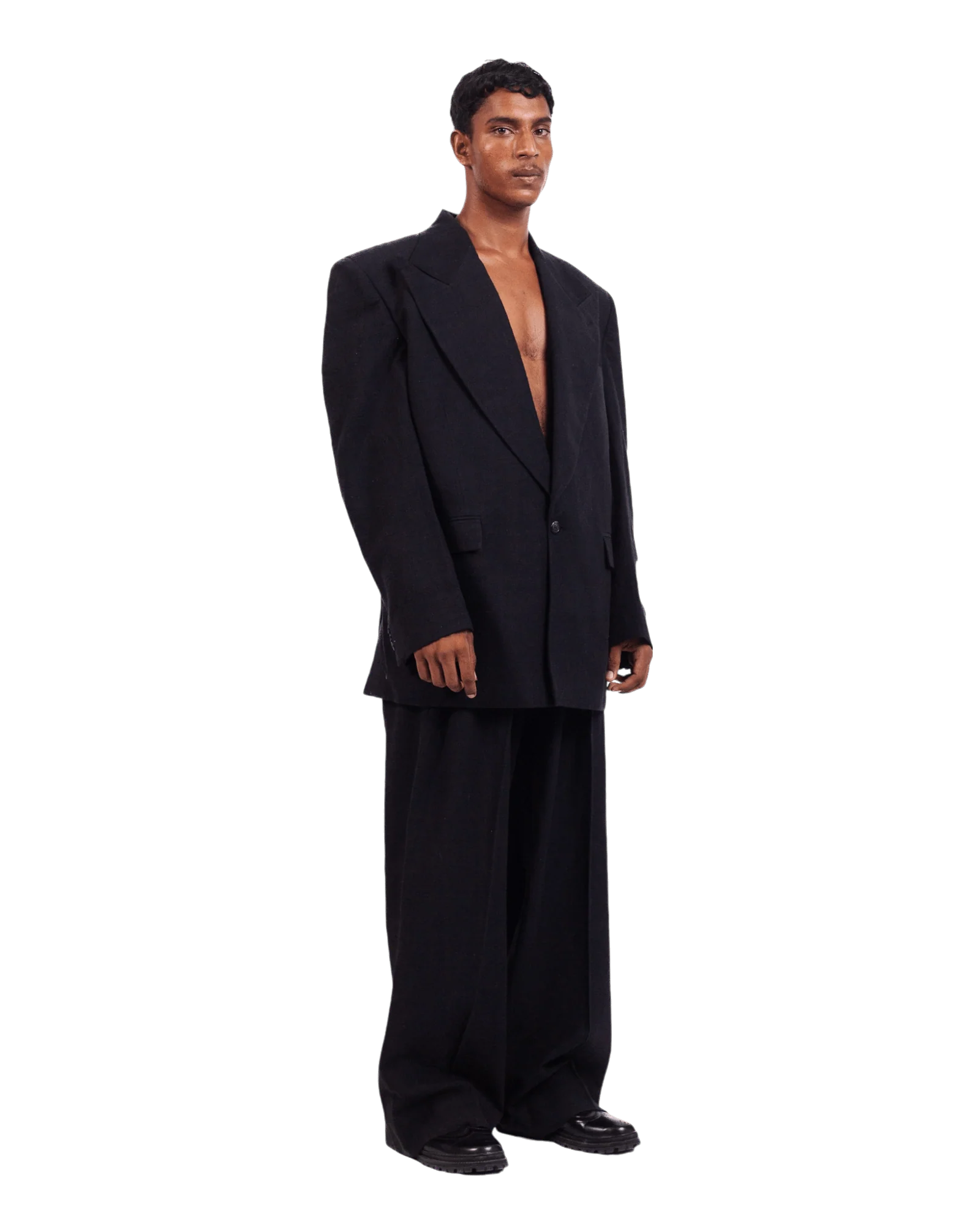 Black khaddar blazer - Image 4