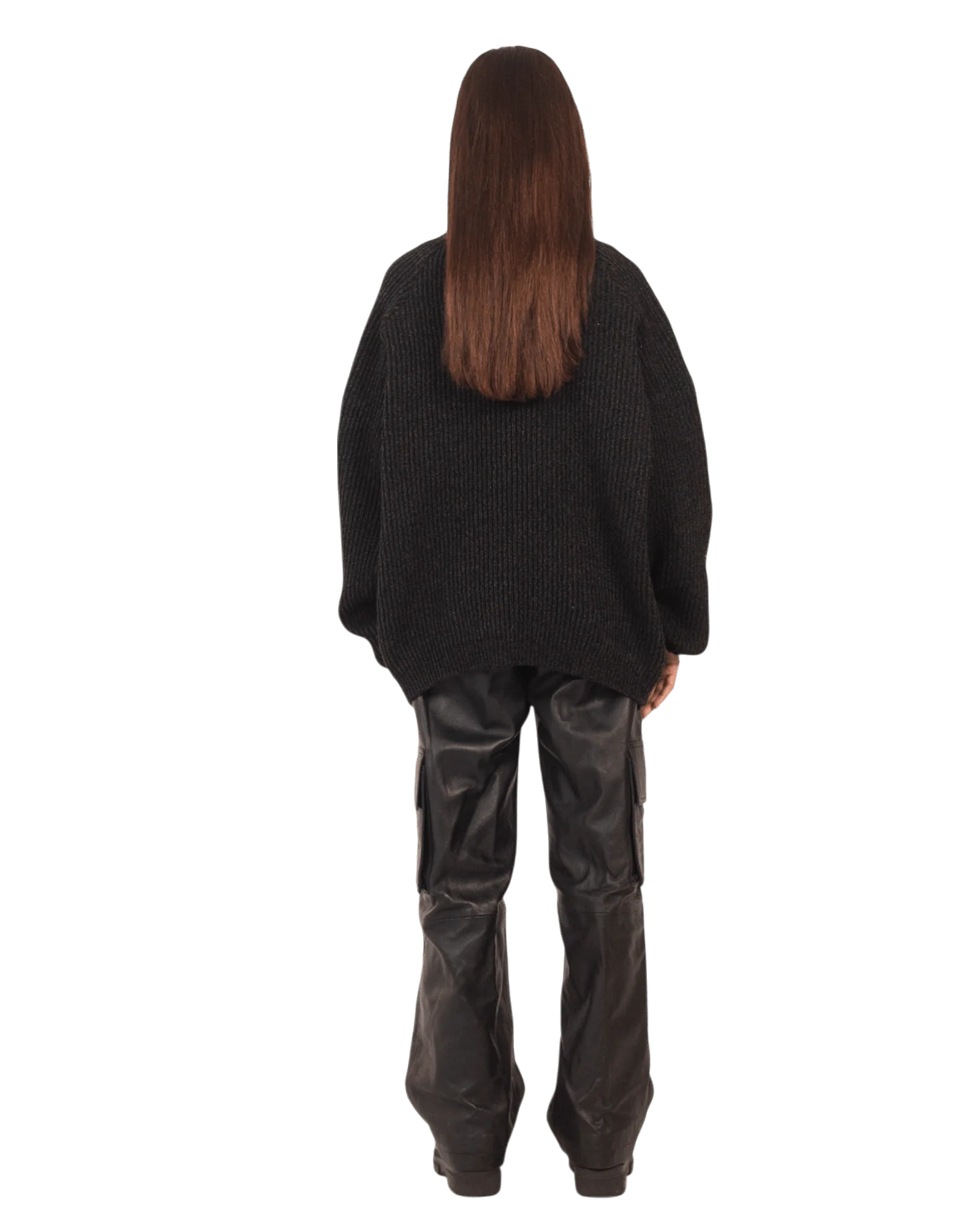 Black knit jacquard sweater - Image 10