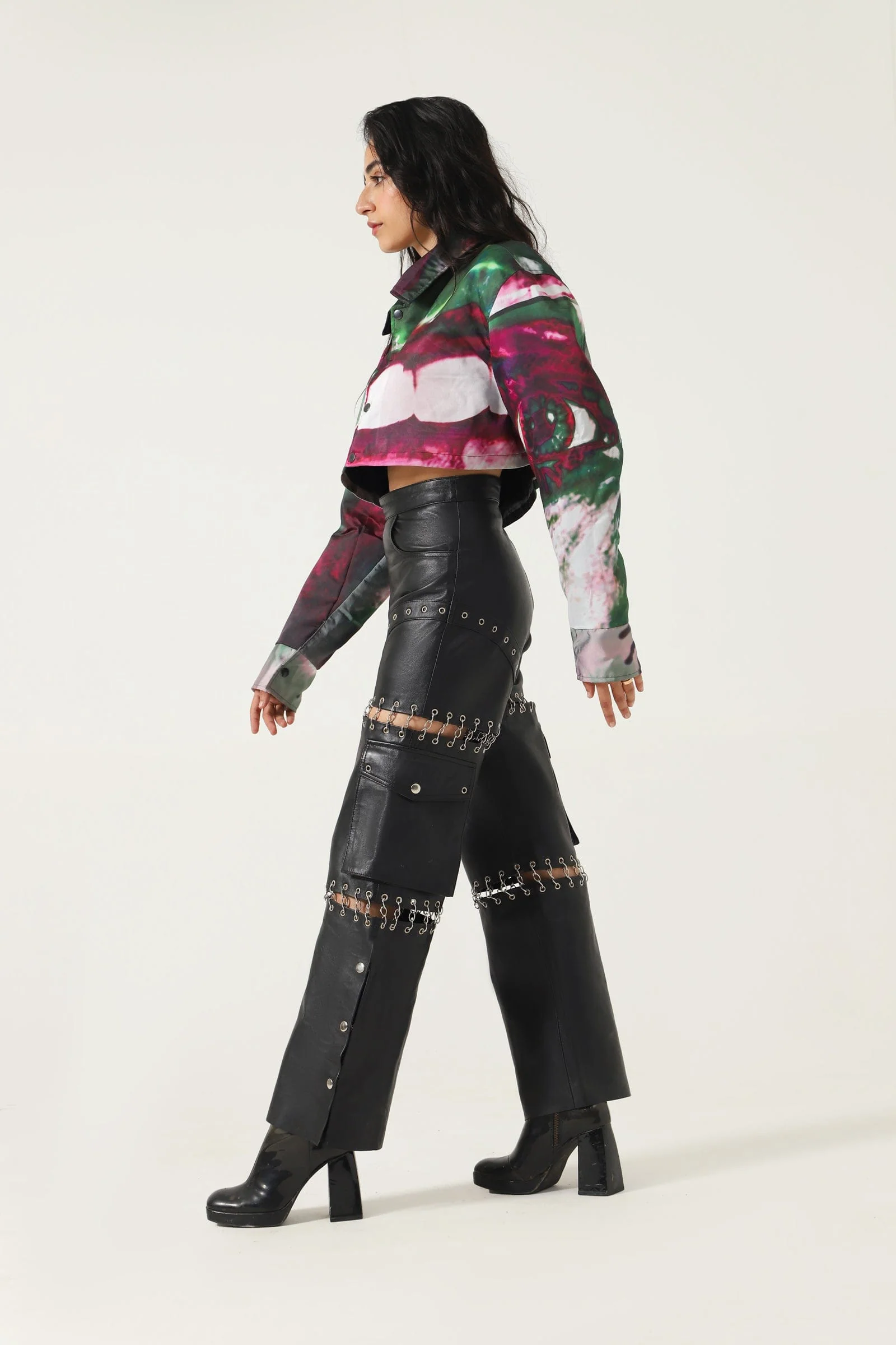 Chain leather pants - Image 2