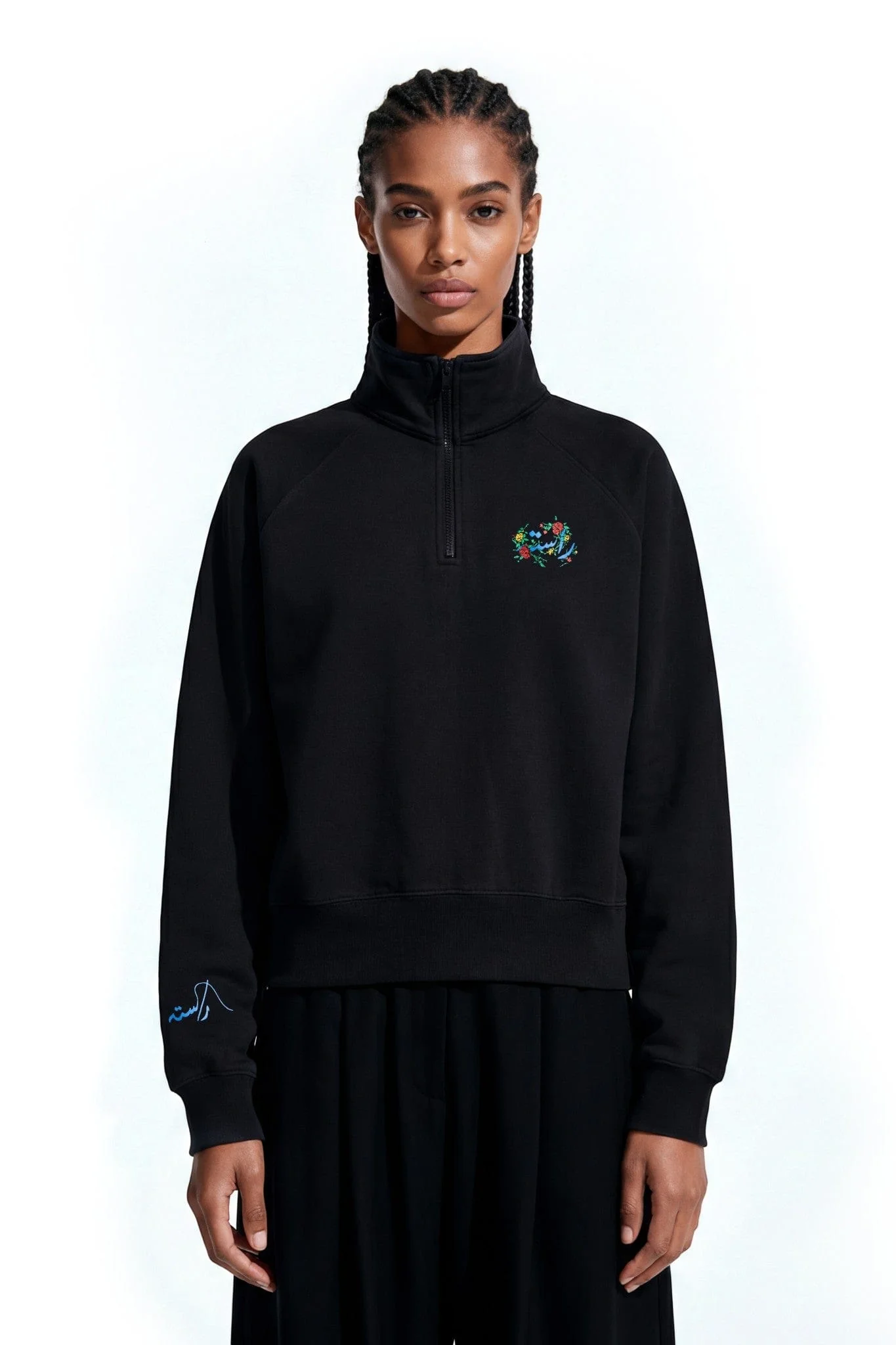 Black postcard sweatshirt - Image 7