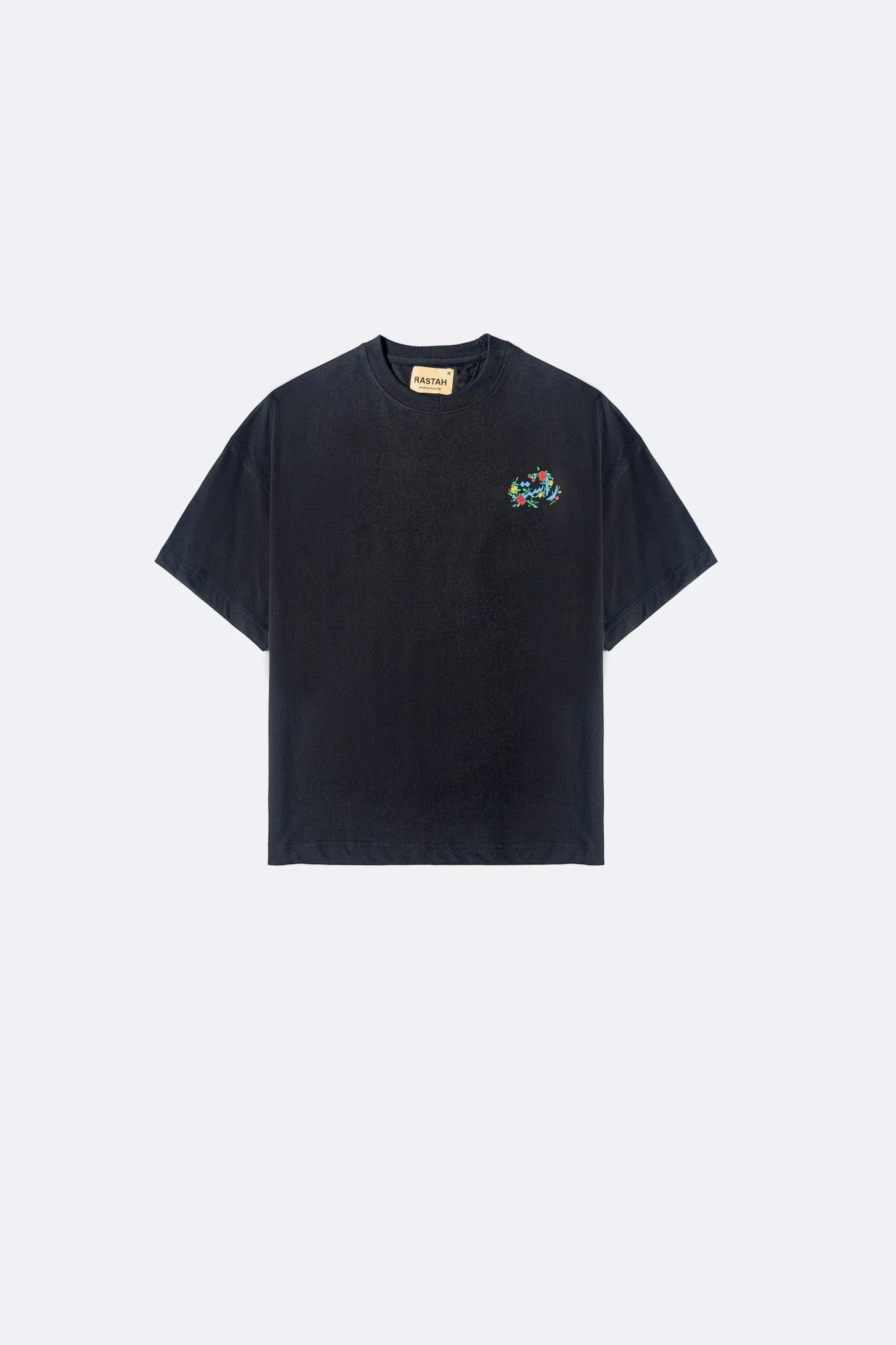 Black postcard T-shirt - Image 3