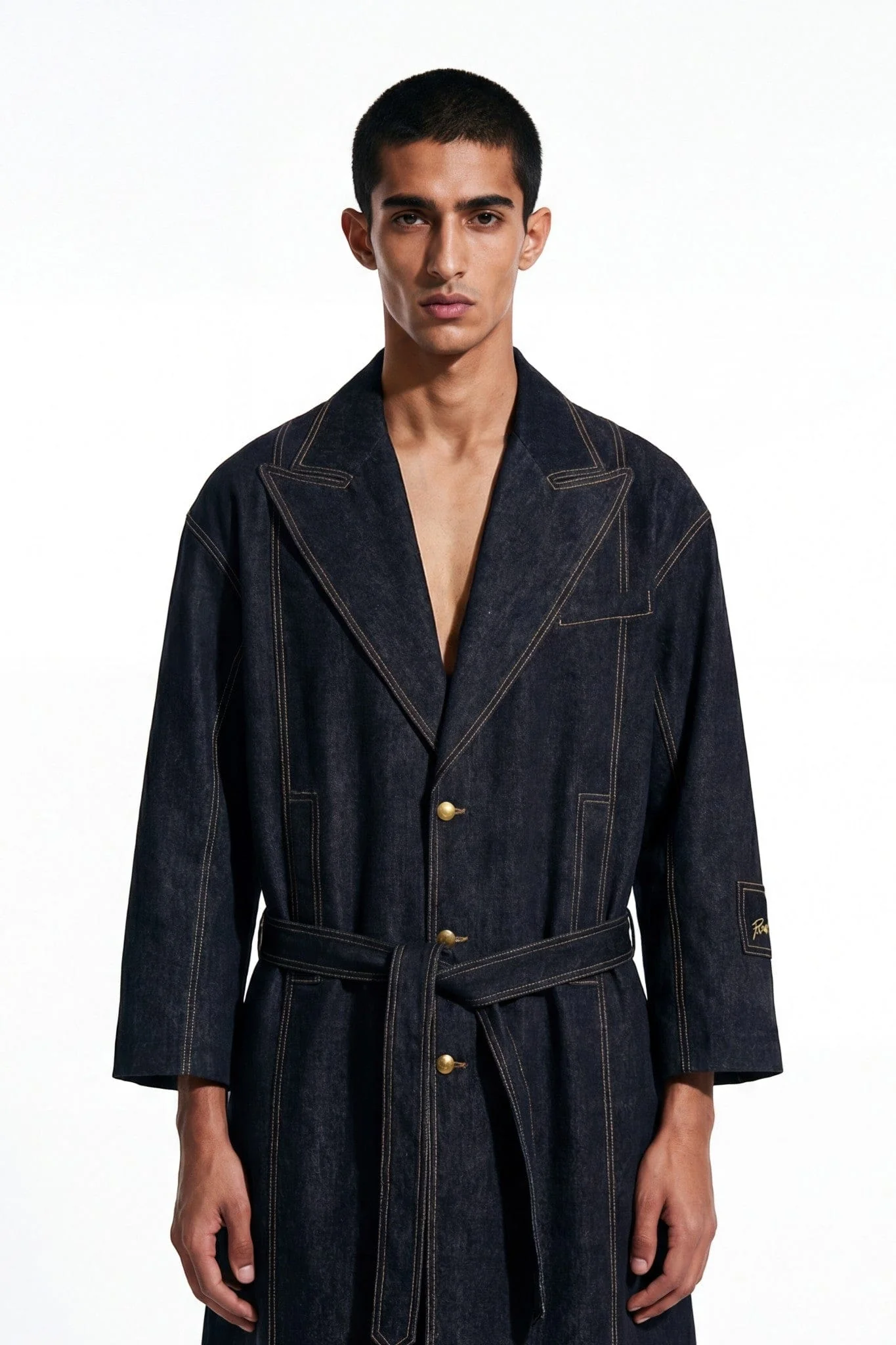 Black raven long coat - Image 4