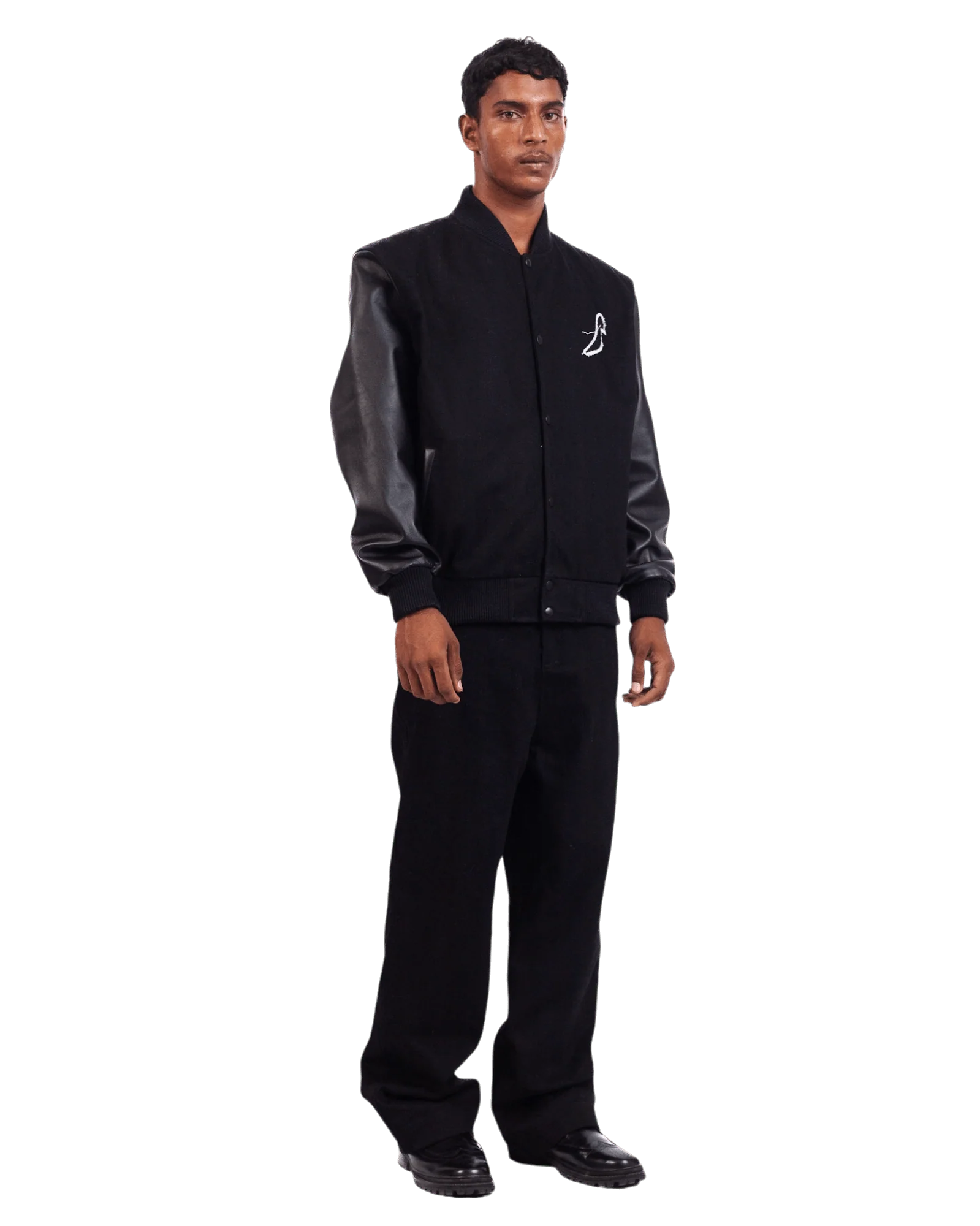 Black "ray" varsity jacket - Image 6