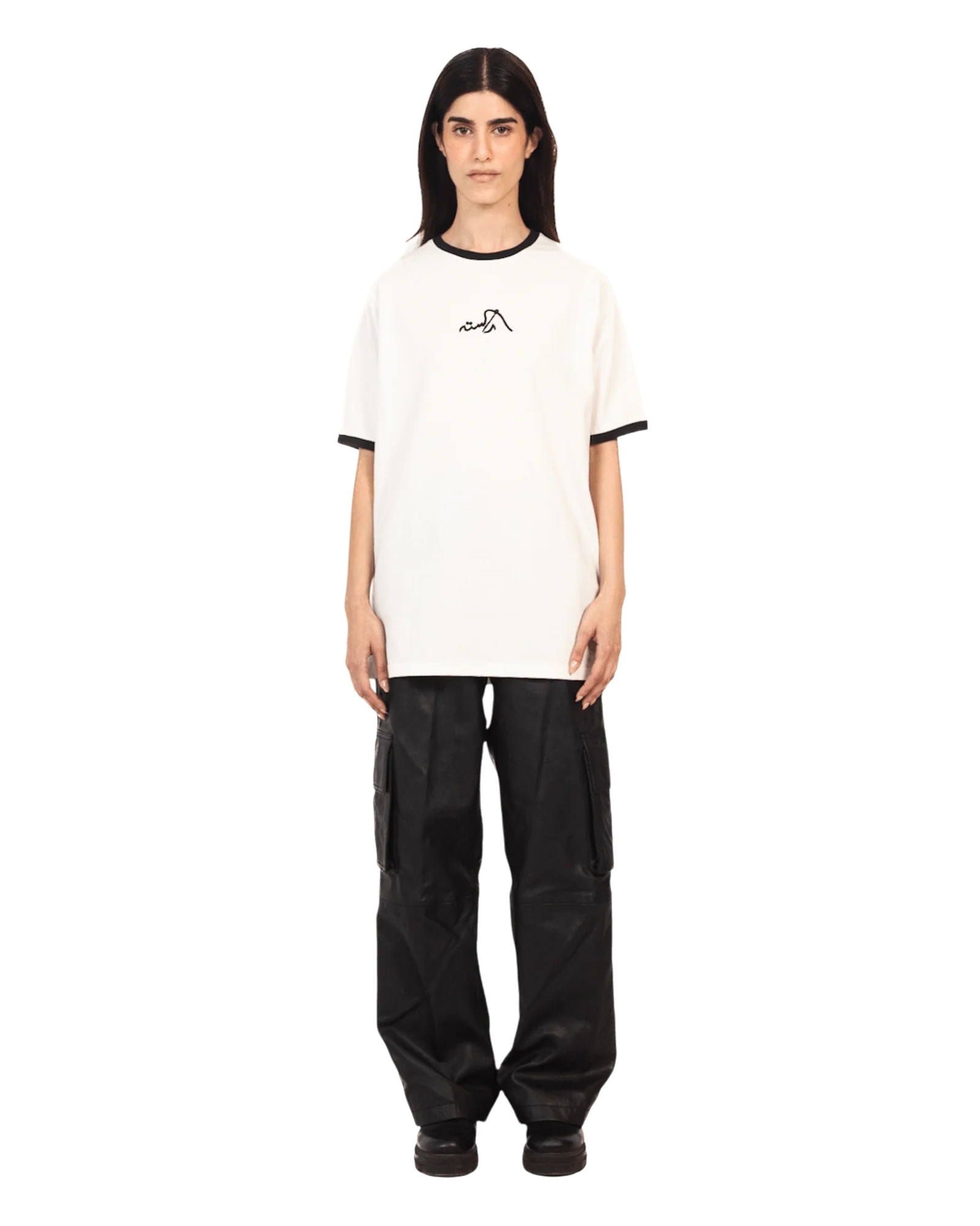 Black regular fit embroidered logo T-shirt - Image 8