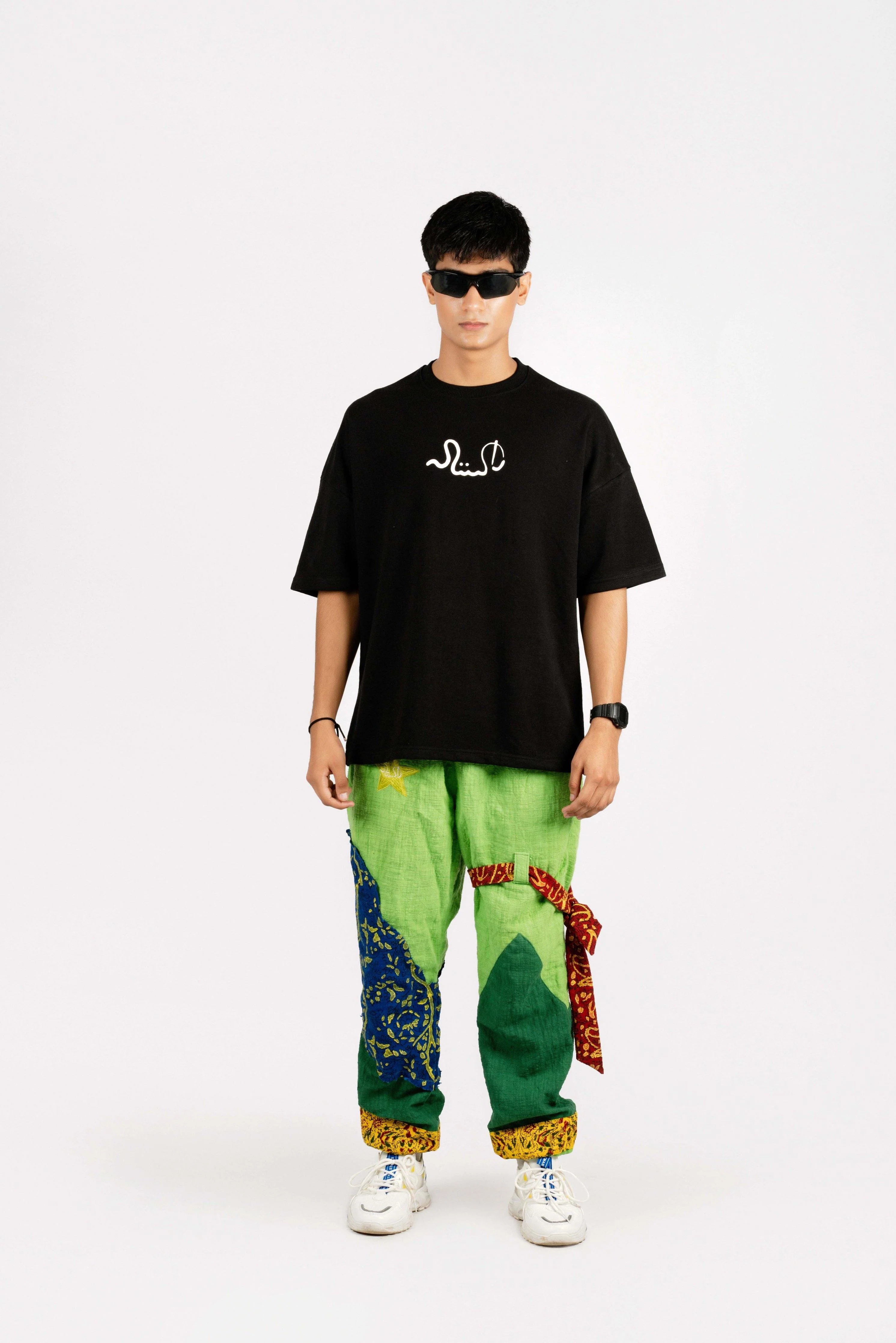 Abstract postage stamp T-shirt - Image 3