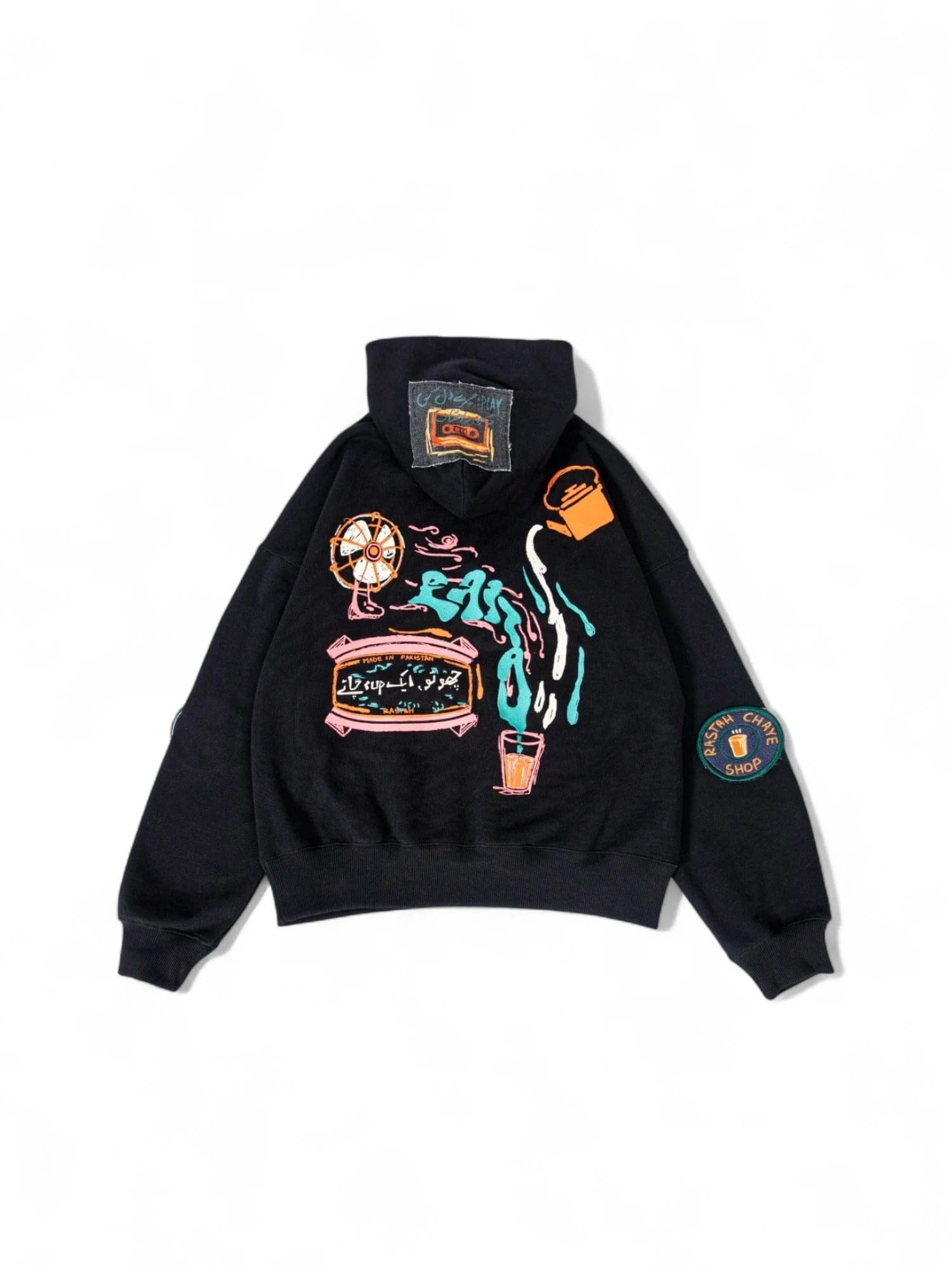 Tea shop embroidered hoodie - Image 5