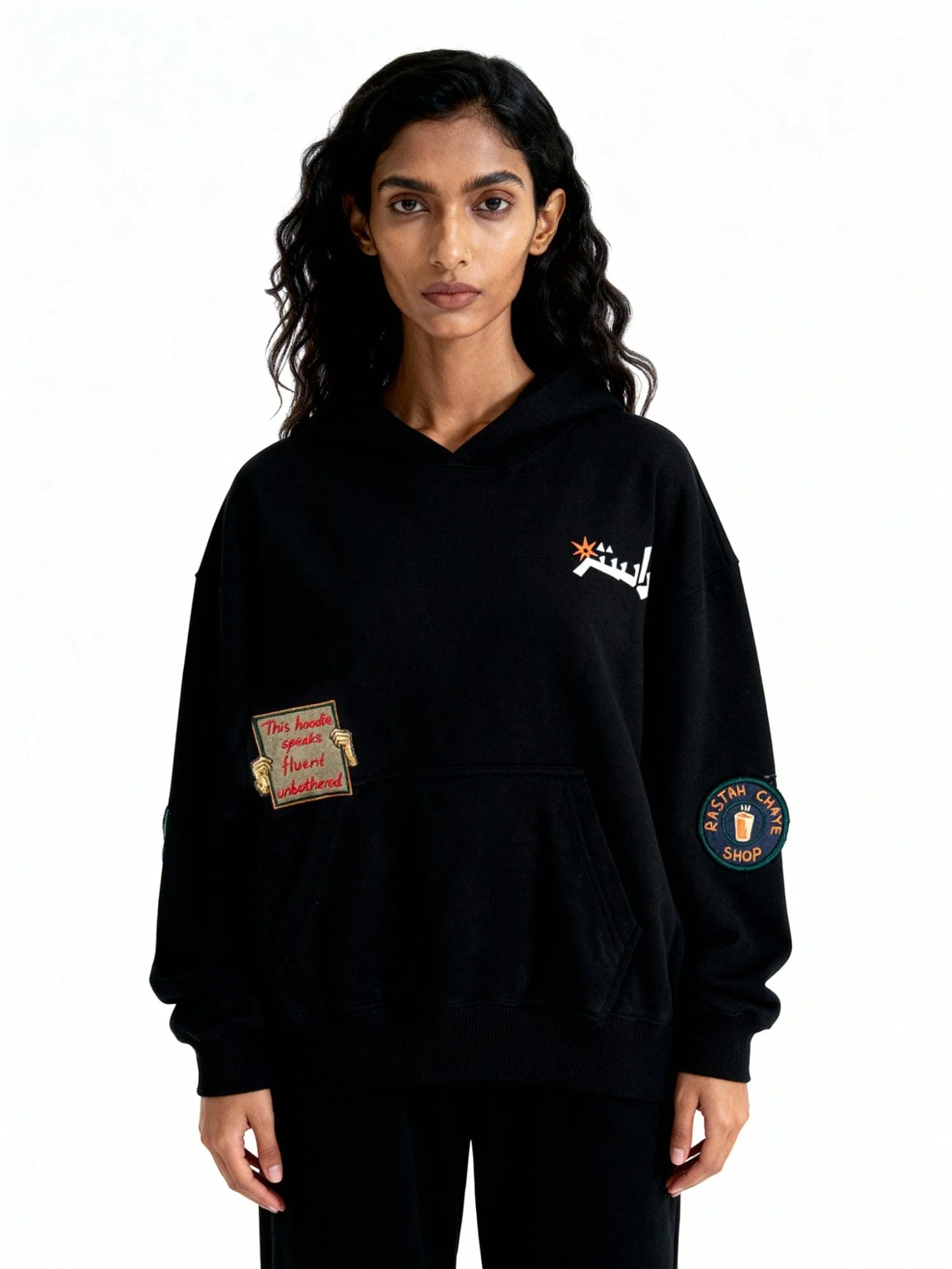 Tea shop embroidered hoodie - Image 7