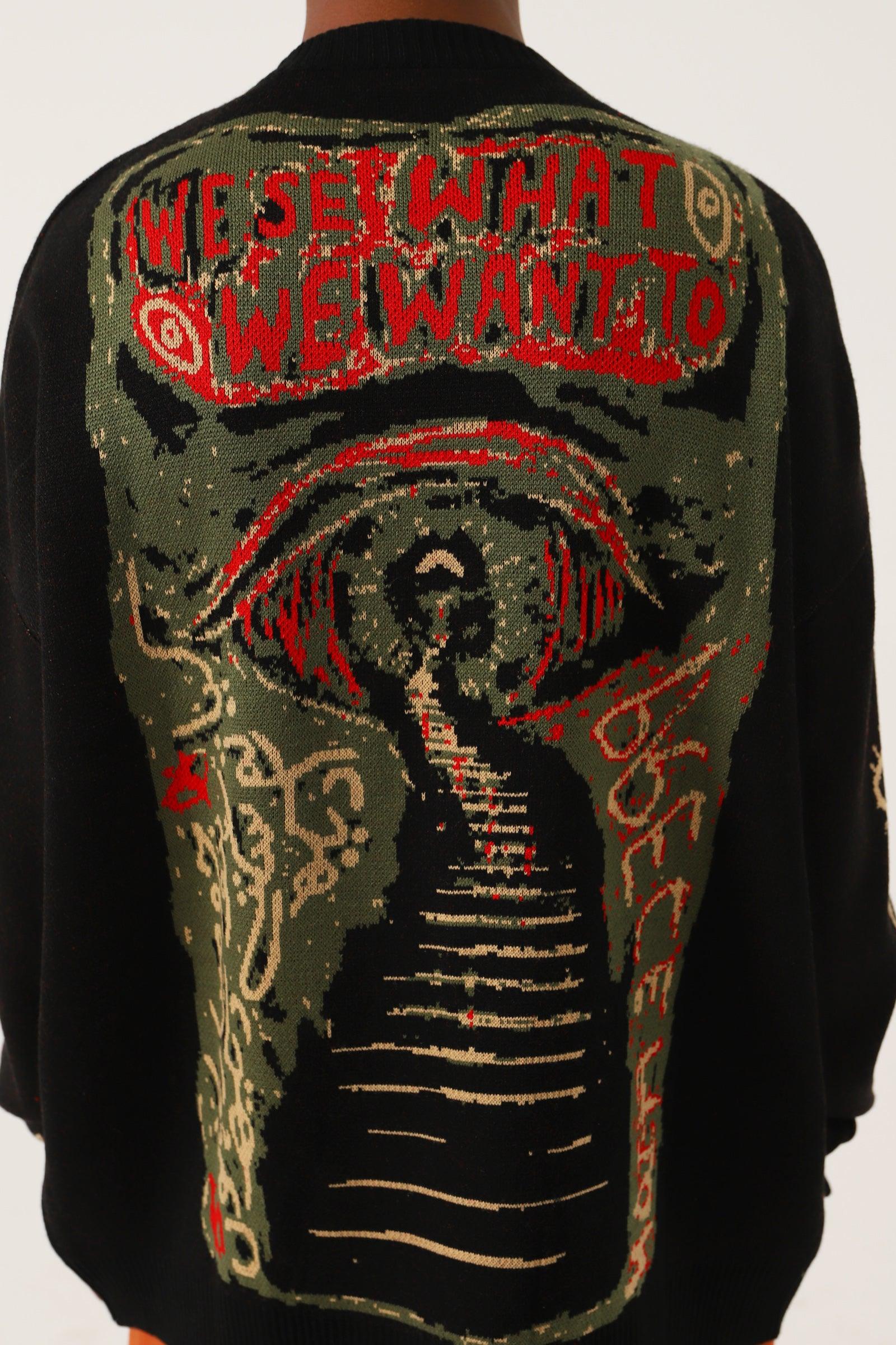 "What we see" jacquard knit sweatshirt - Image 12