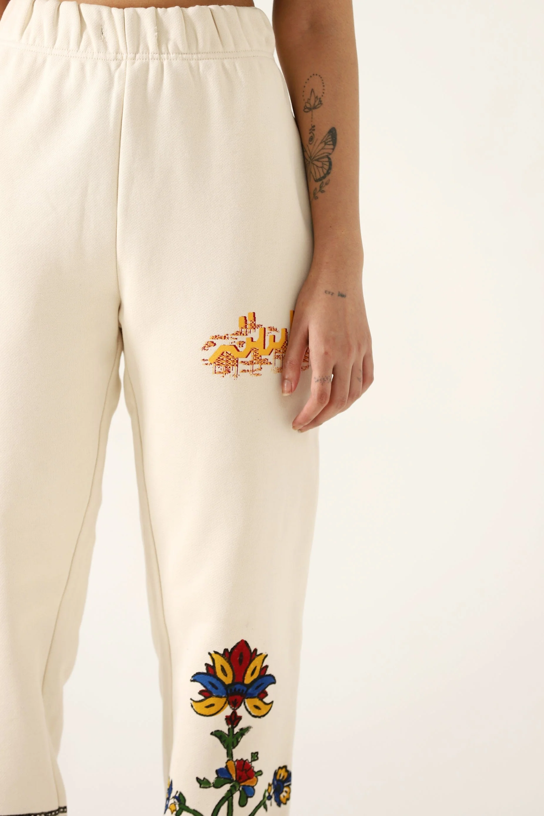 "1975" block print sweatpants - Image 5