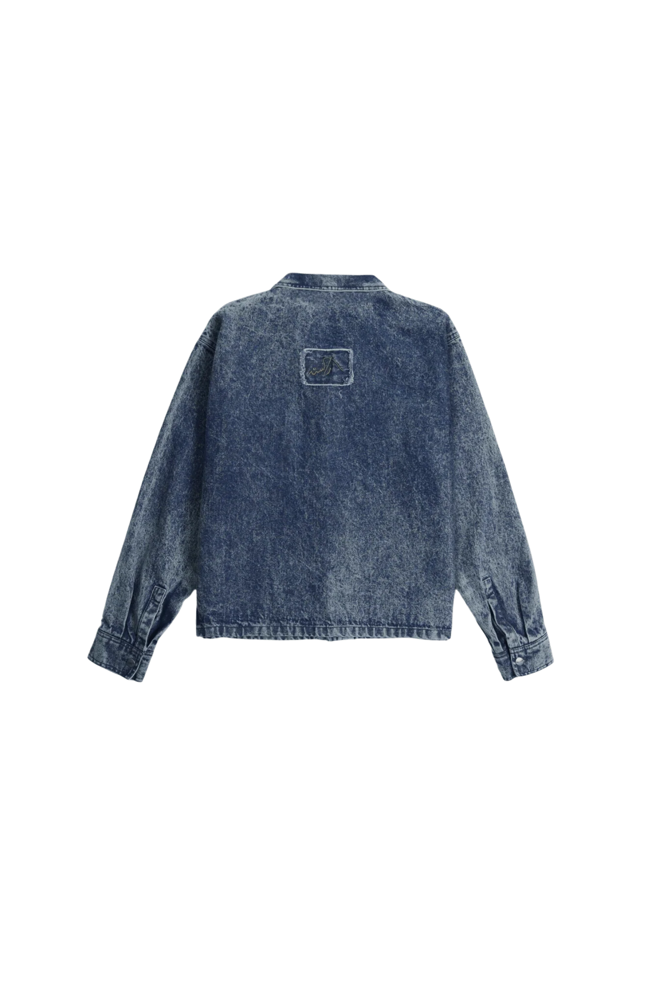 Blue acid wash denim trucker jacket - Image 14
