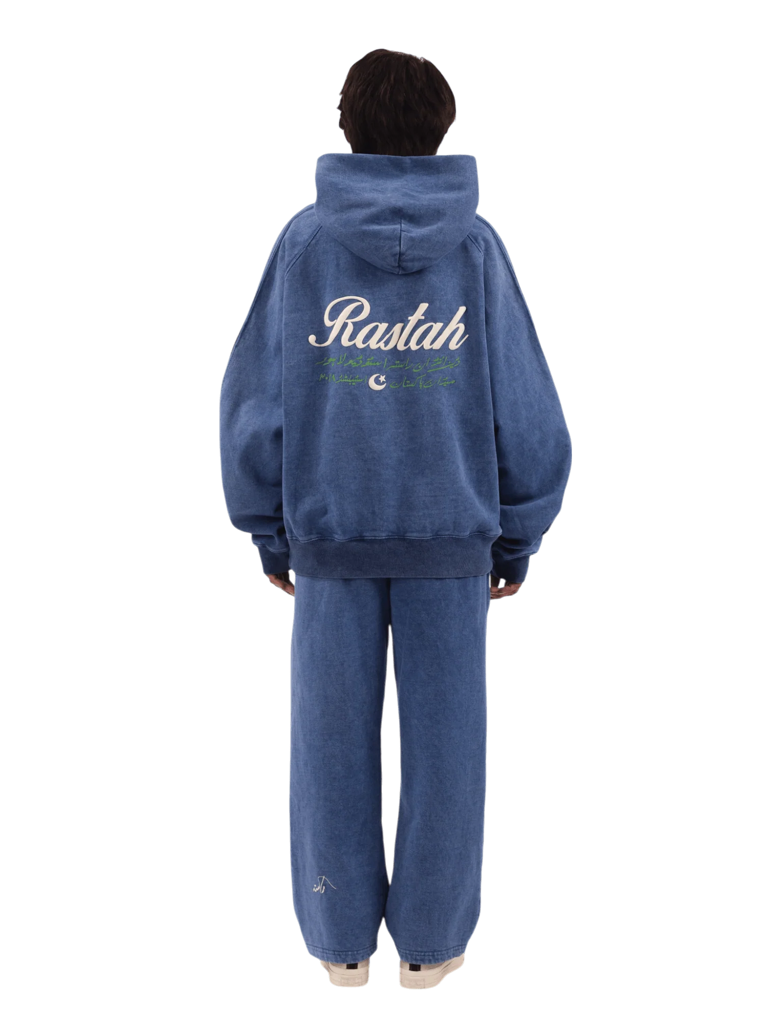 Blue acid wash made in PAK hoodie (V4) - Image 13