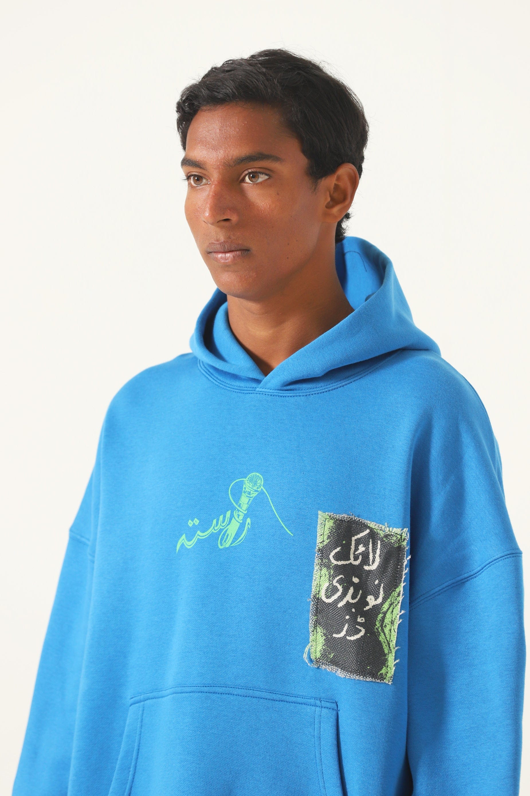 Like nobody does' sky blue hoodie - Image 8