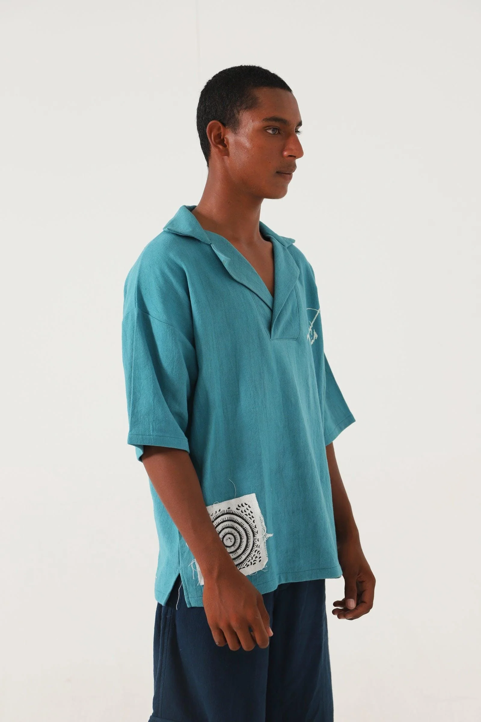 "Fossil" handwoven shirt - Image 8