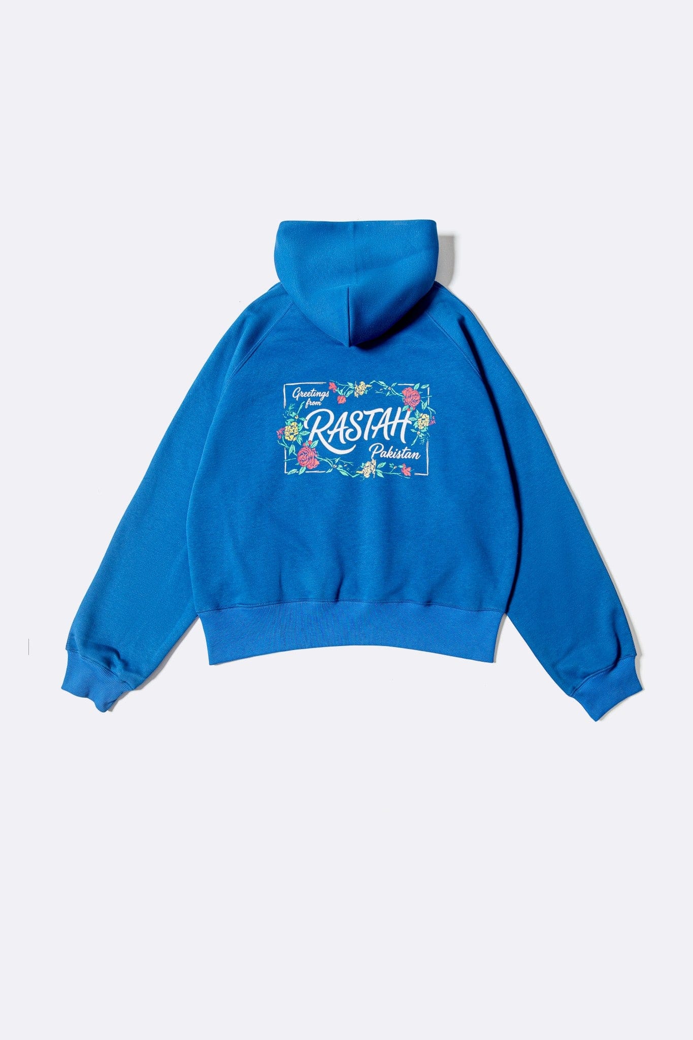 Blue postcard hoodie - Image 5
