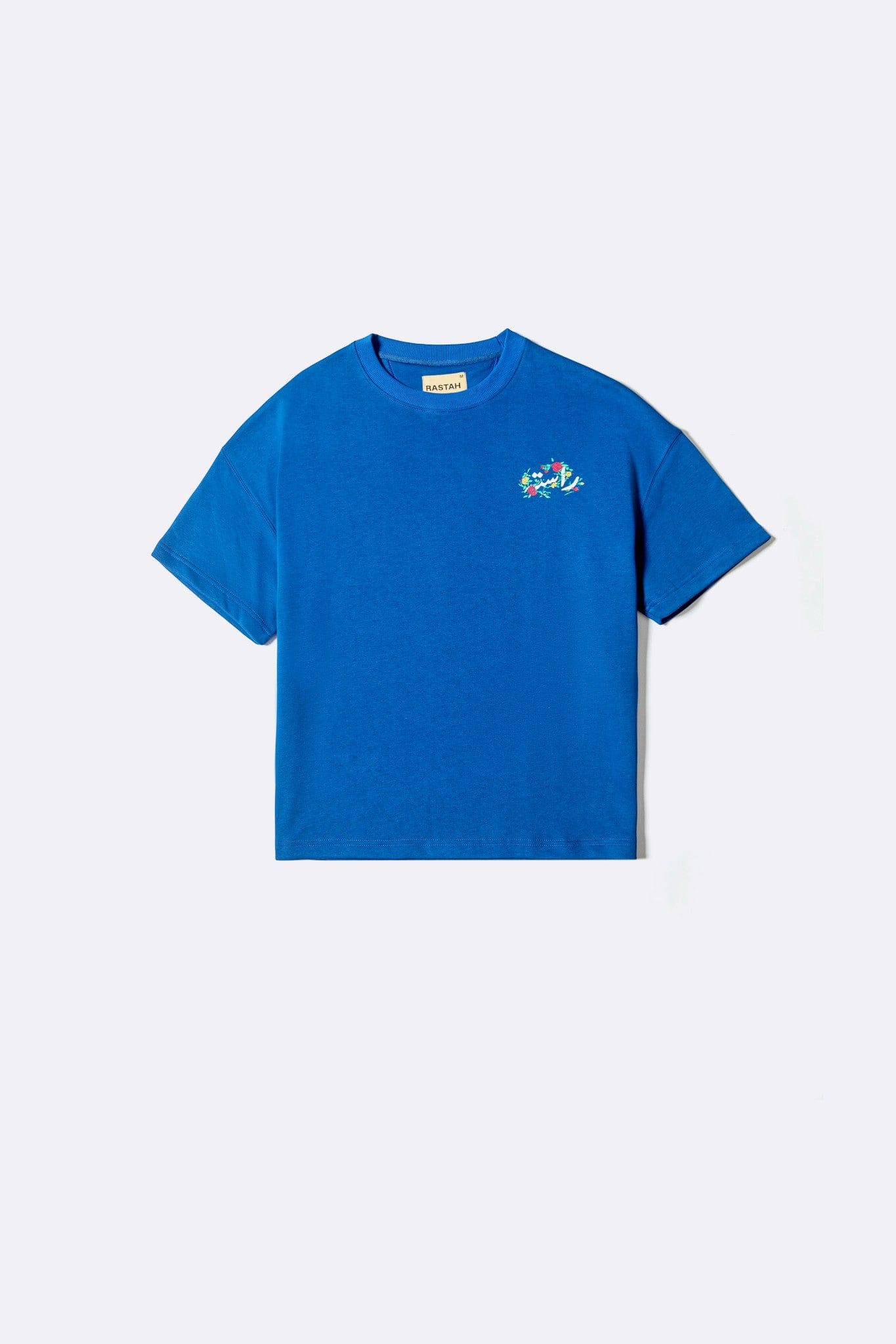 Blue postcard T-shirt - Image 3