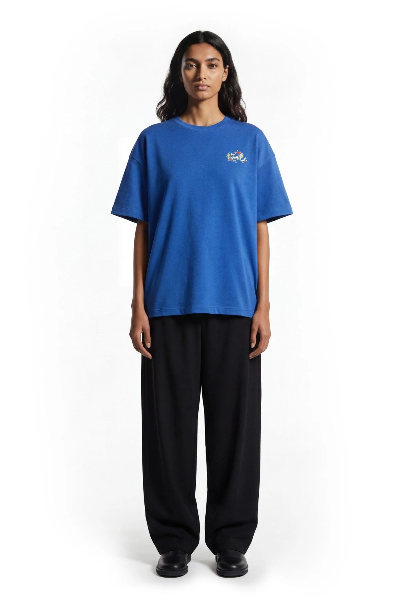 Blue postcard T-shirt - Image 9