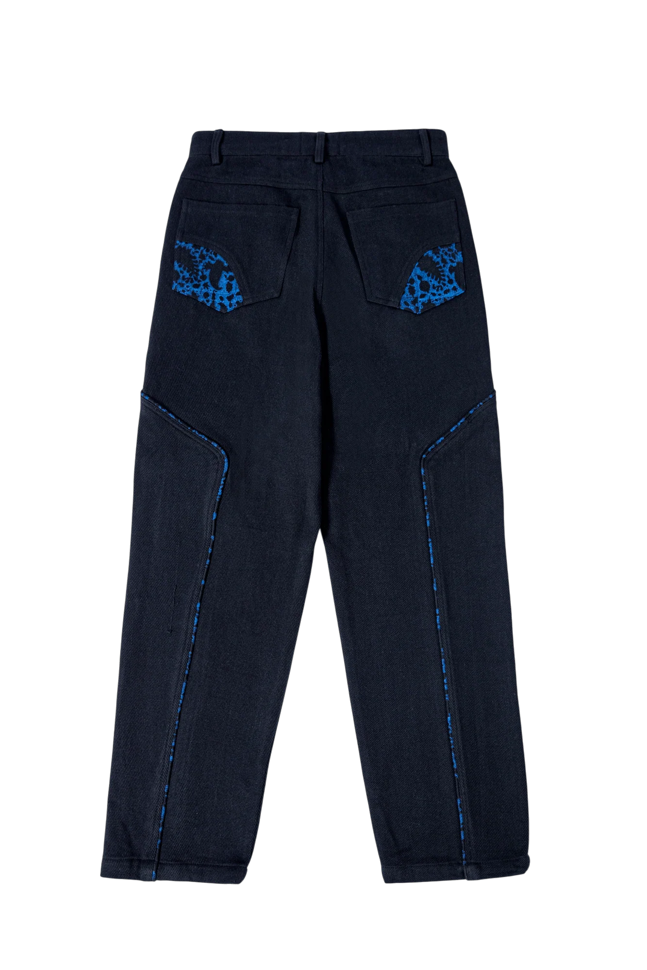 Blue trace denim pants - Image 3