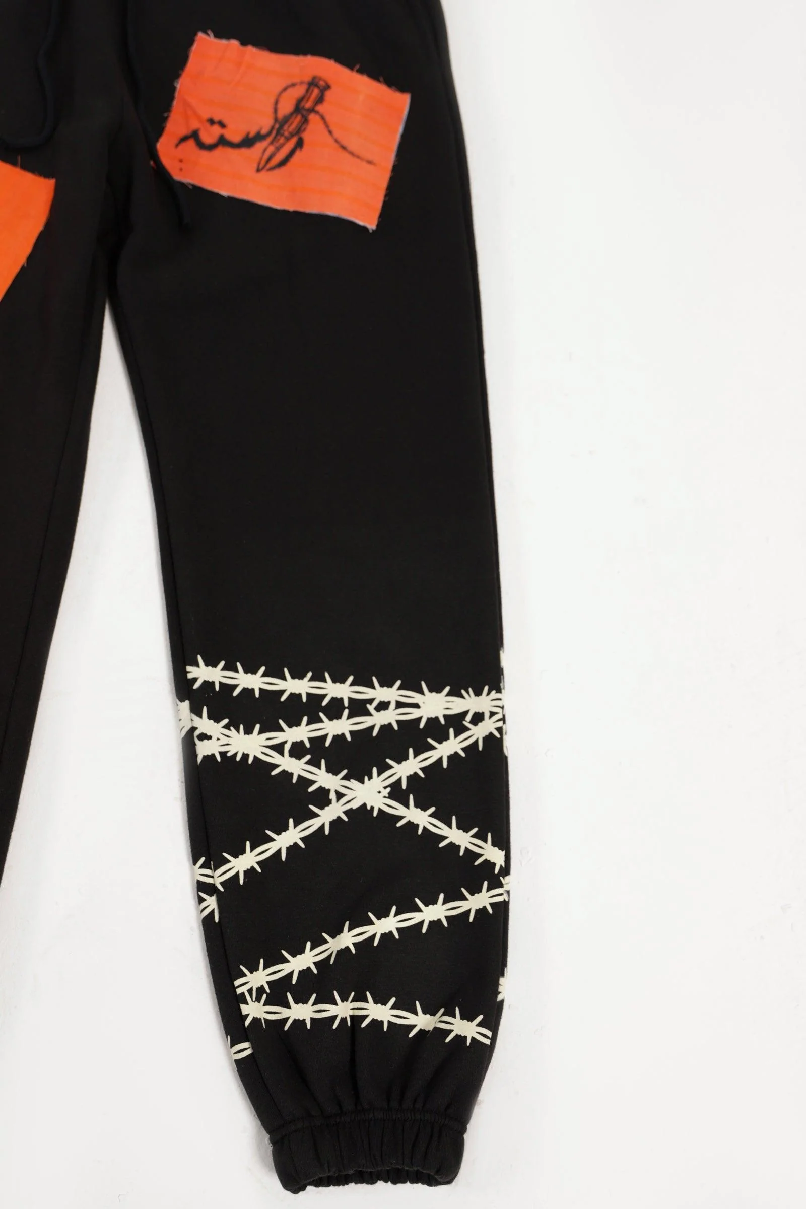 "Breath of fire" handprinted sweatpants - Image 5