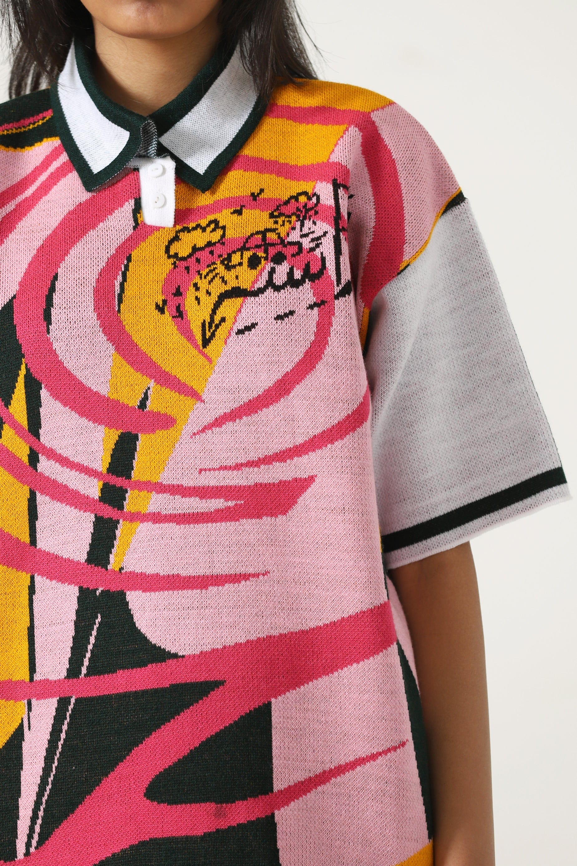 "Broken glass" knit polo - Image 7