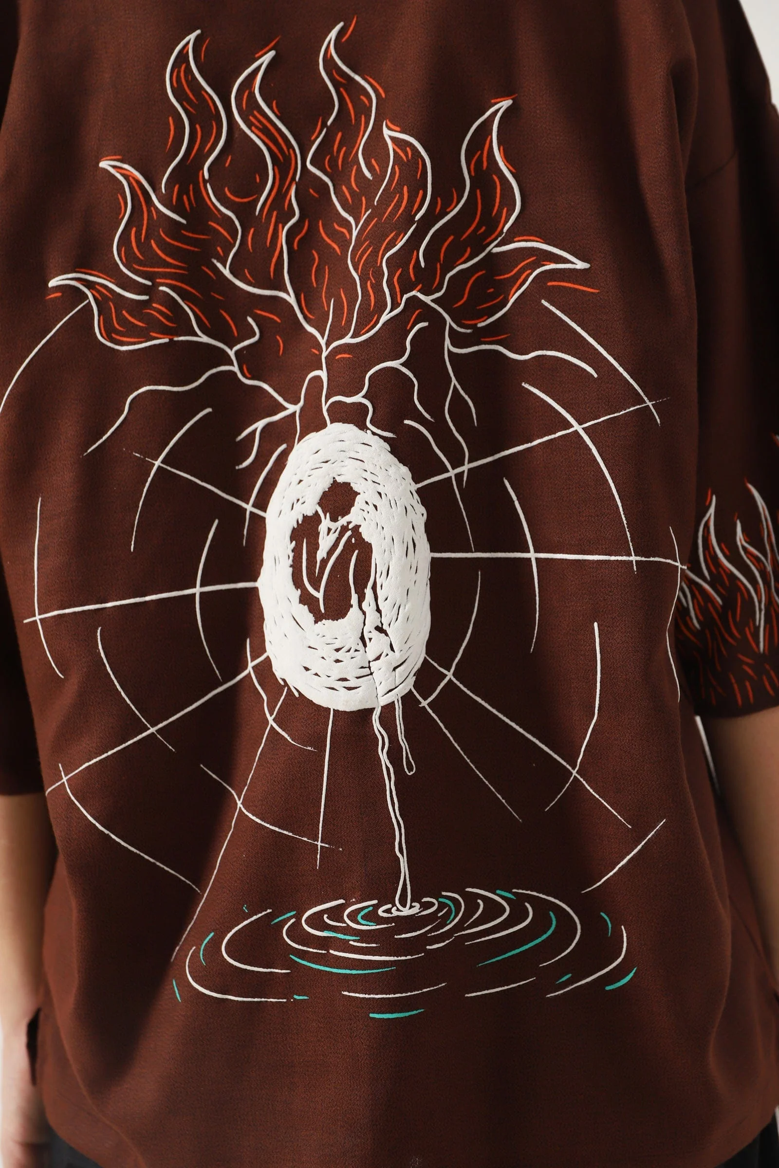 Rebirth - brown button-down shirt - Image 12