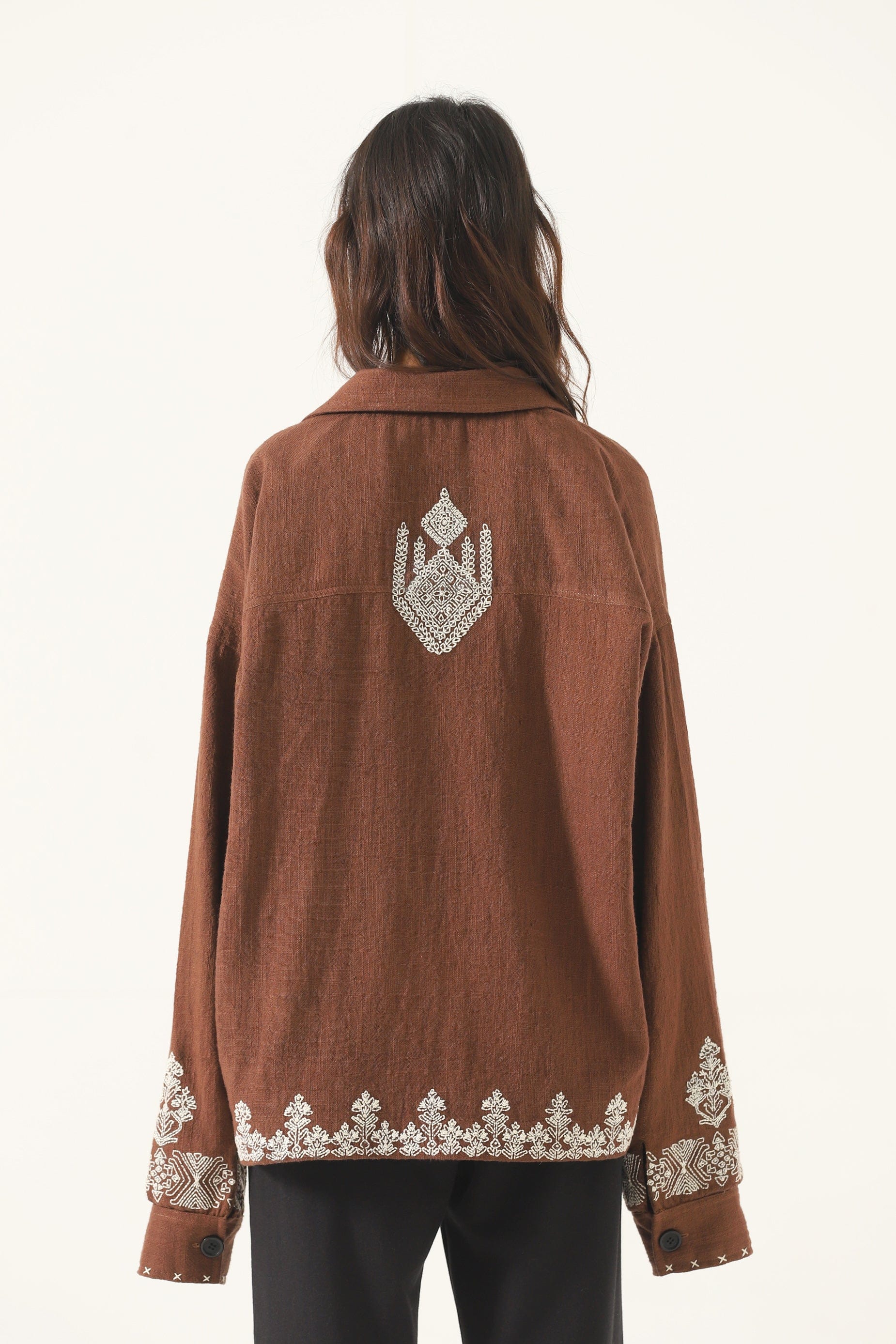 Hand-Embroidered lightweight coach jacket - Image 7