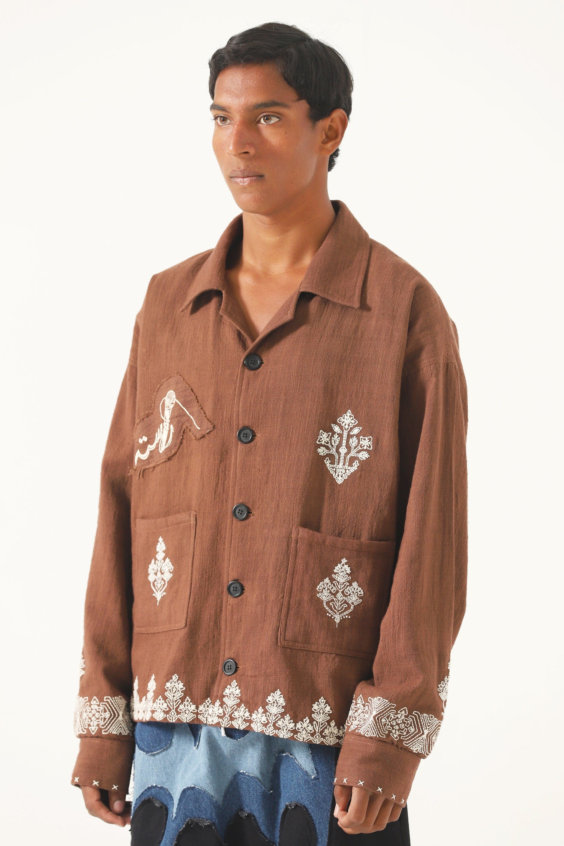 Hand-Embroidered lightweight coach jacket - Image 9