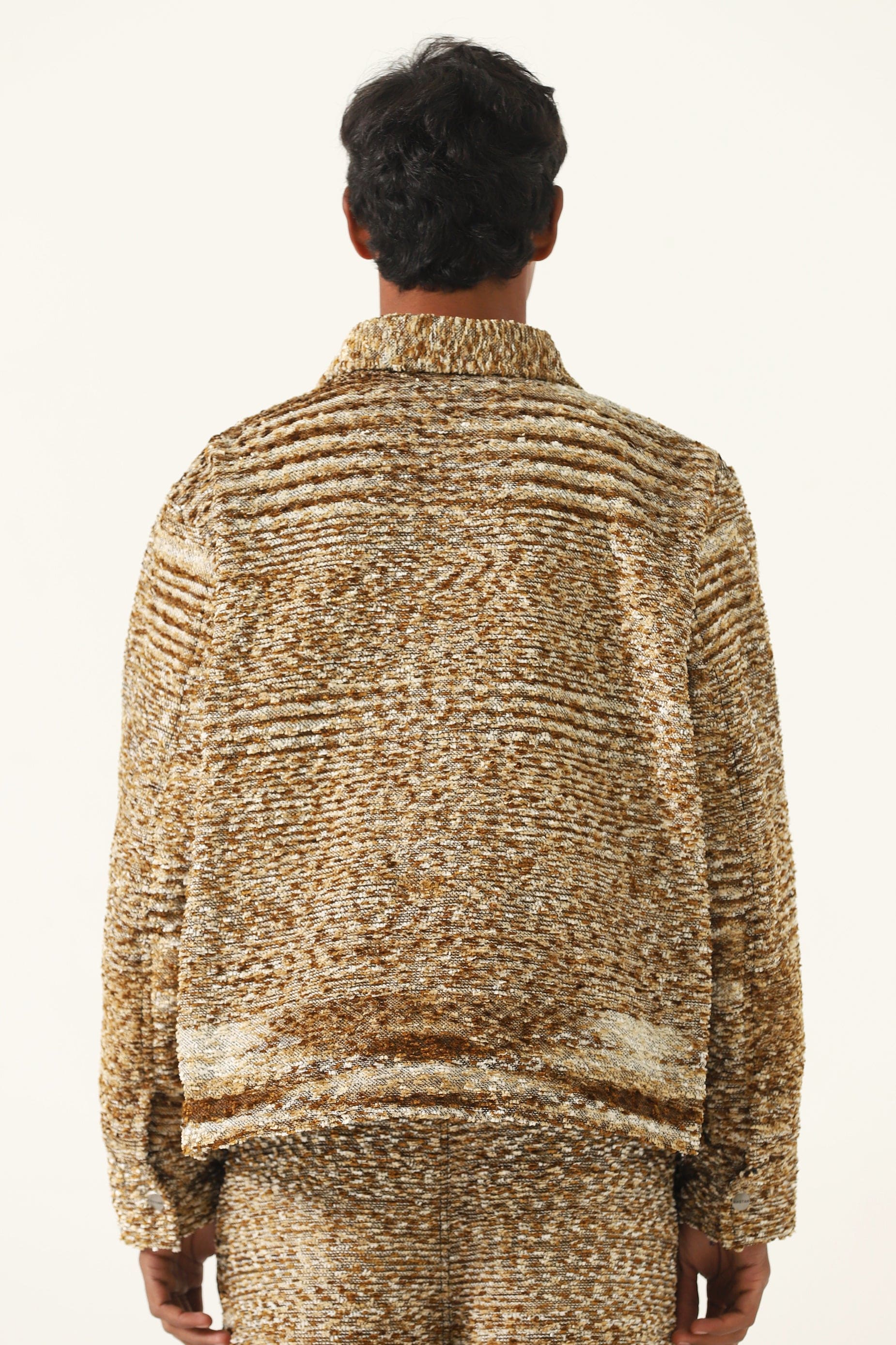 "Distorted verses" handwoven jacquard jacket - Image 6