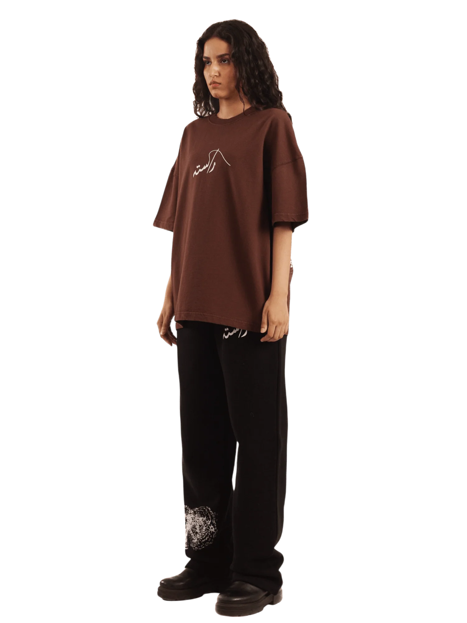 Brown distortion T-shirt - Image 11
