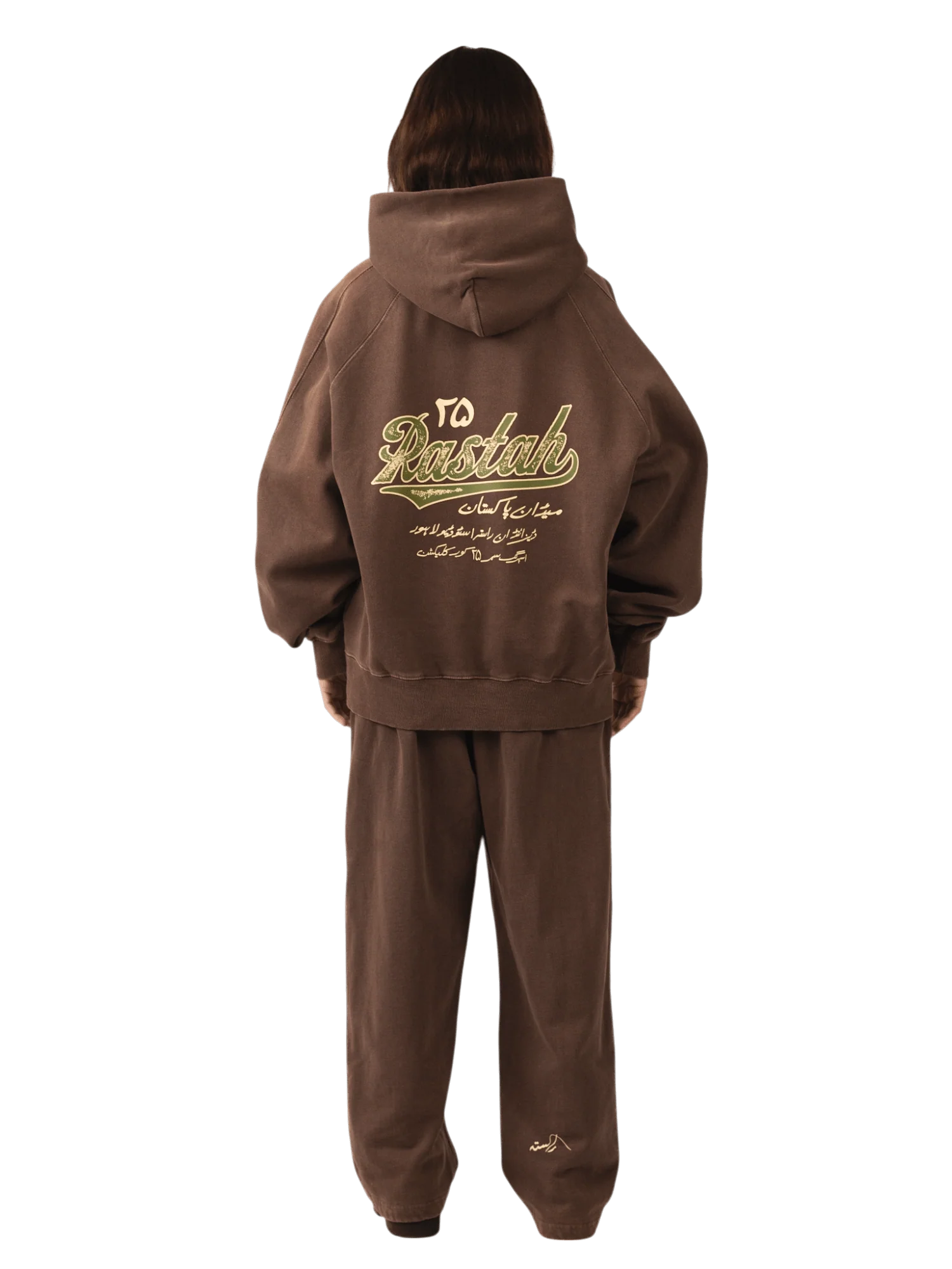 Brown sand wash made in PAK hoodie (V5) - Image 12