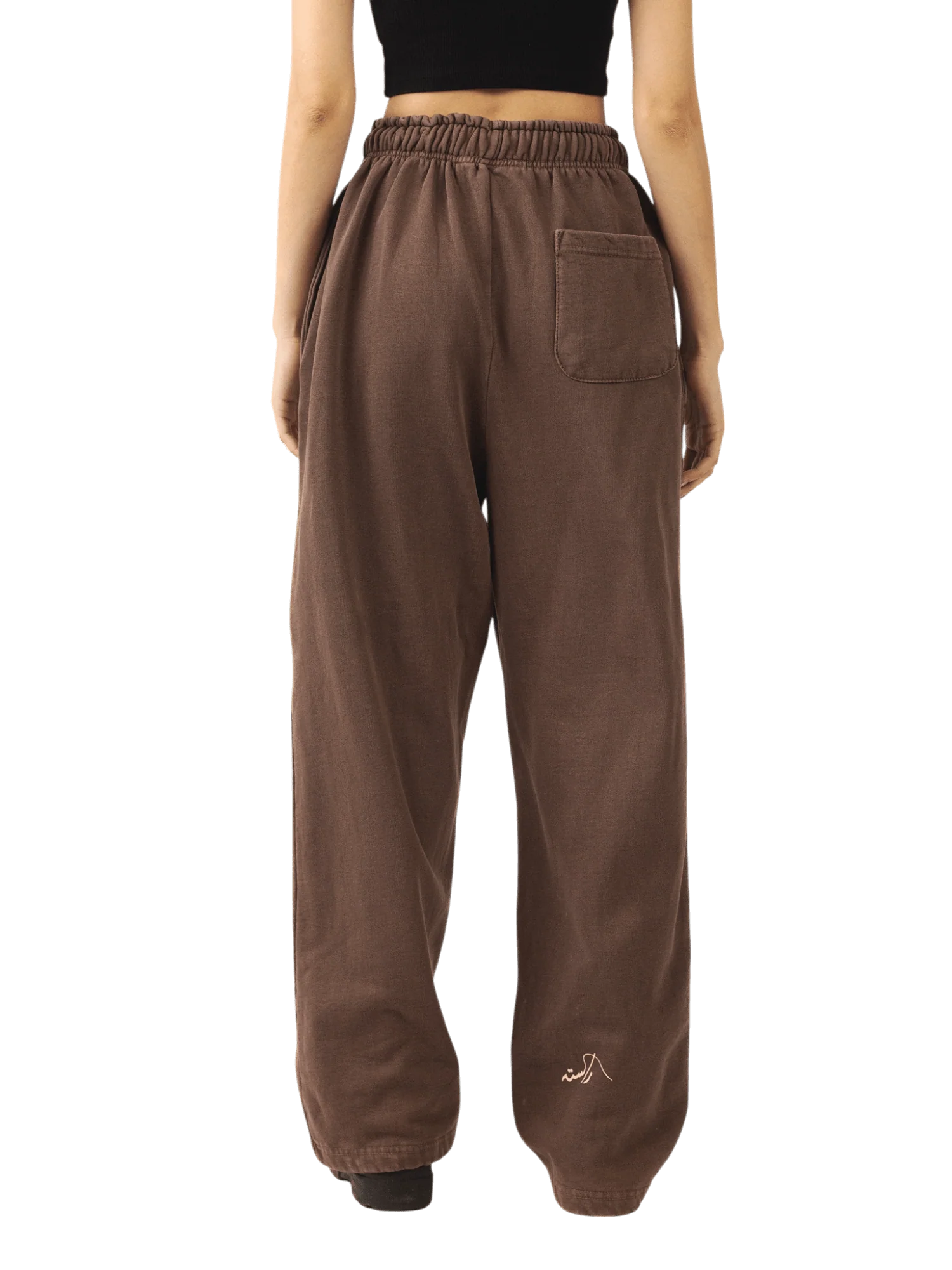 Brown sand wash made in PAK sweatpants (V5) - Image 10