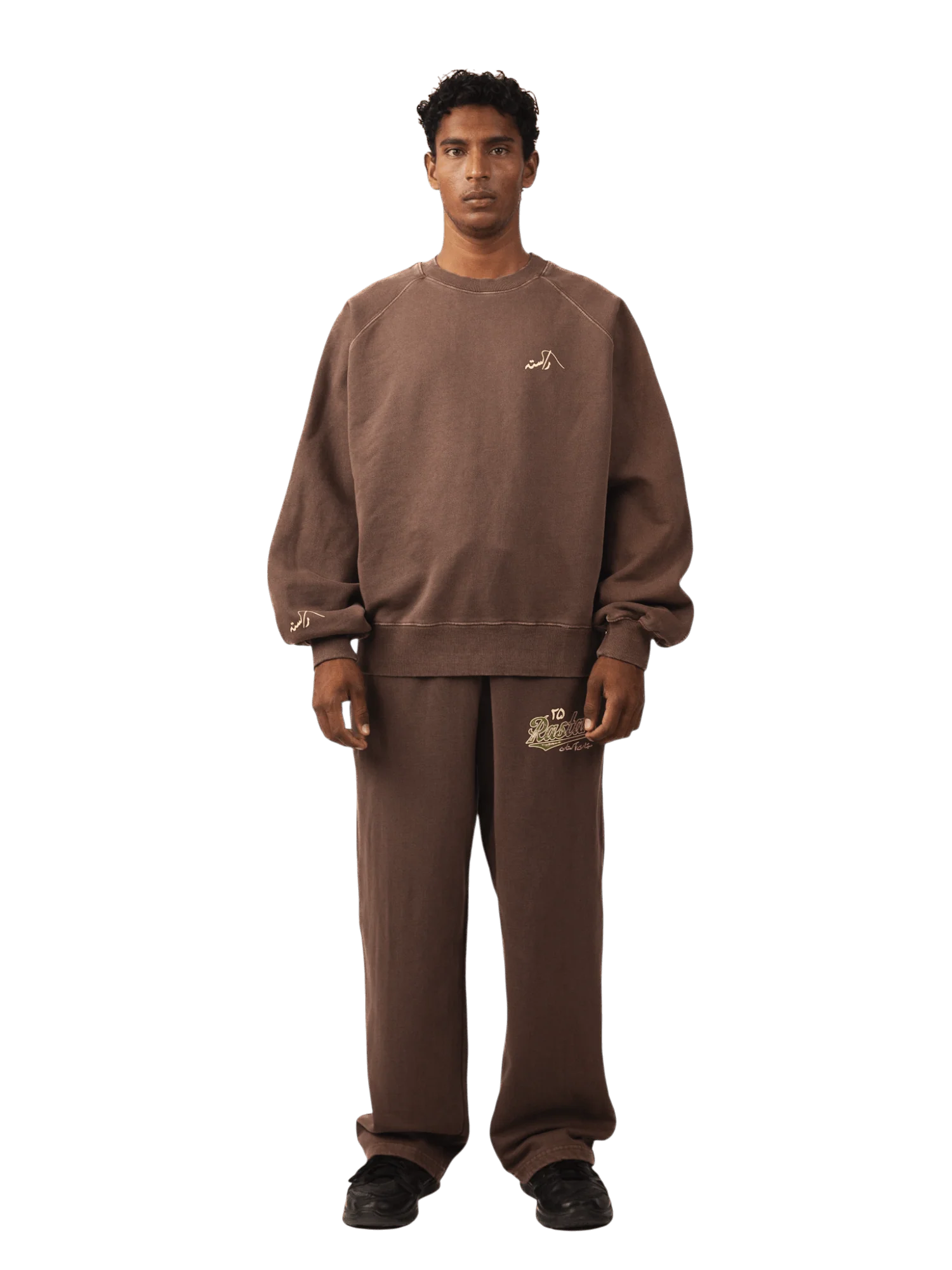 Brown sand wash made in PAK sweatshirt (V5) - Image 3