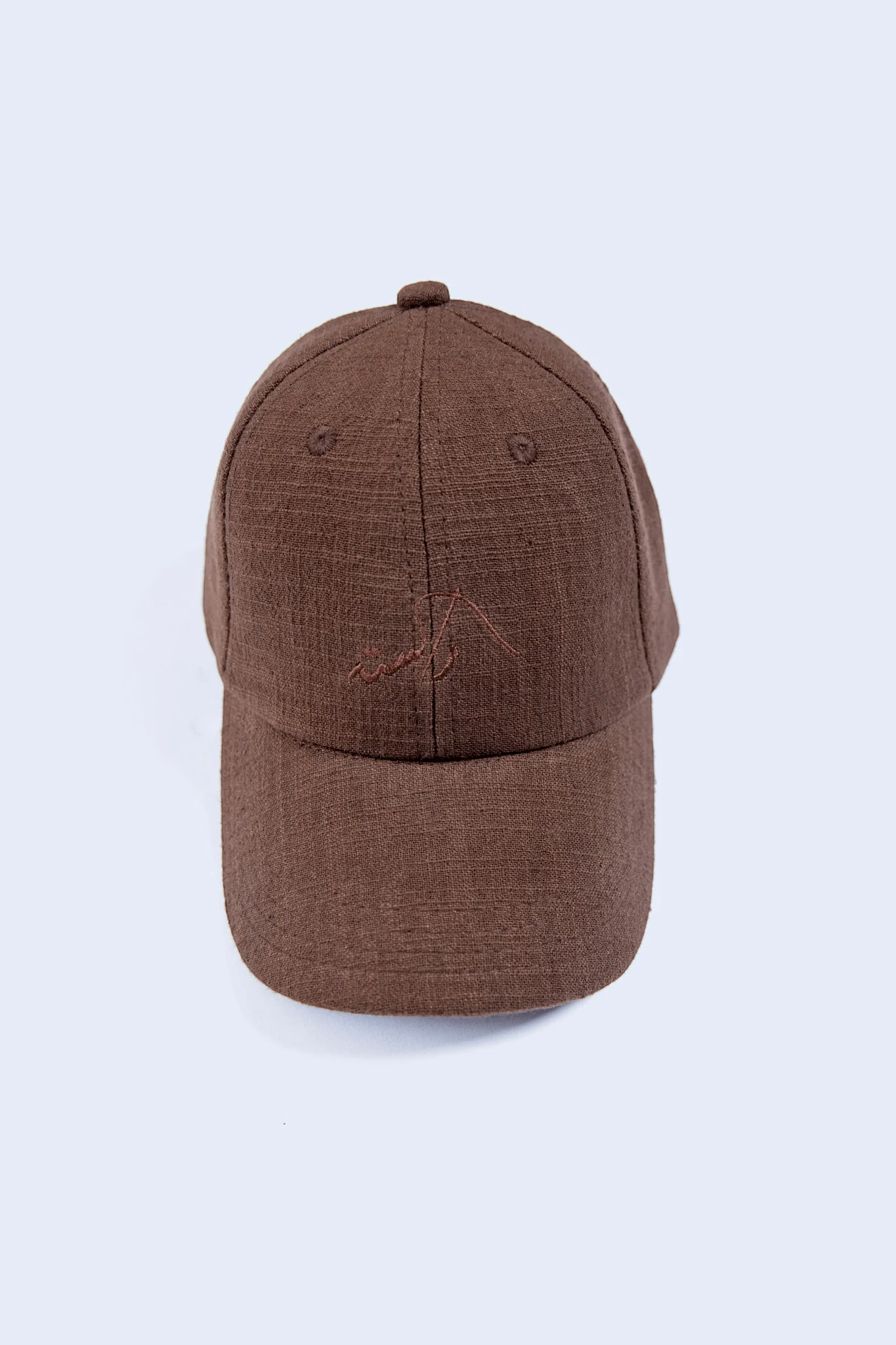 Brown Textured Adjustable Baseball Cap - Image 4