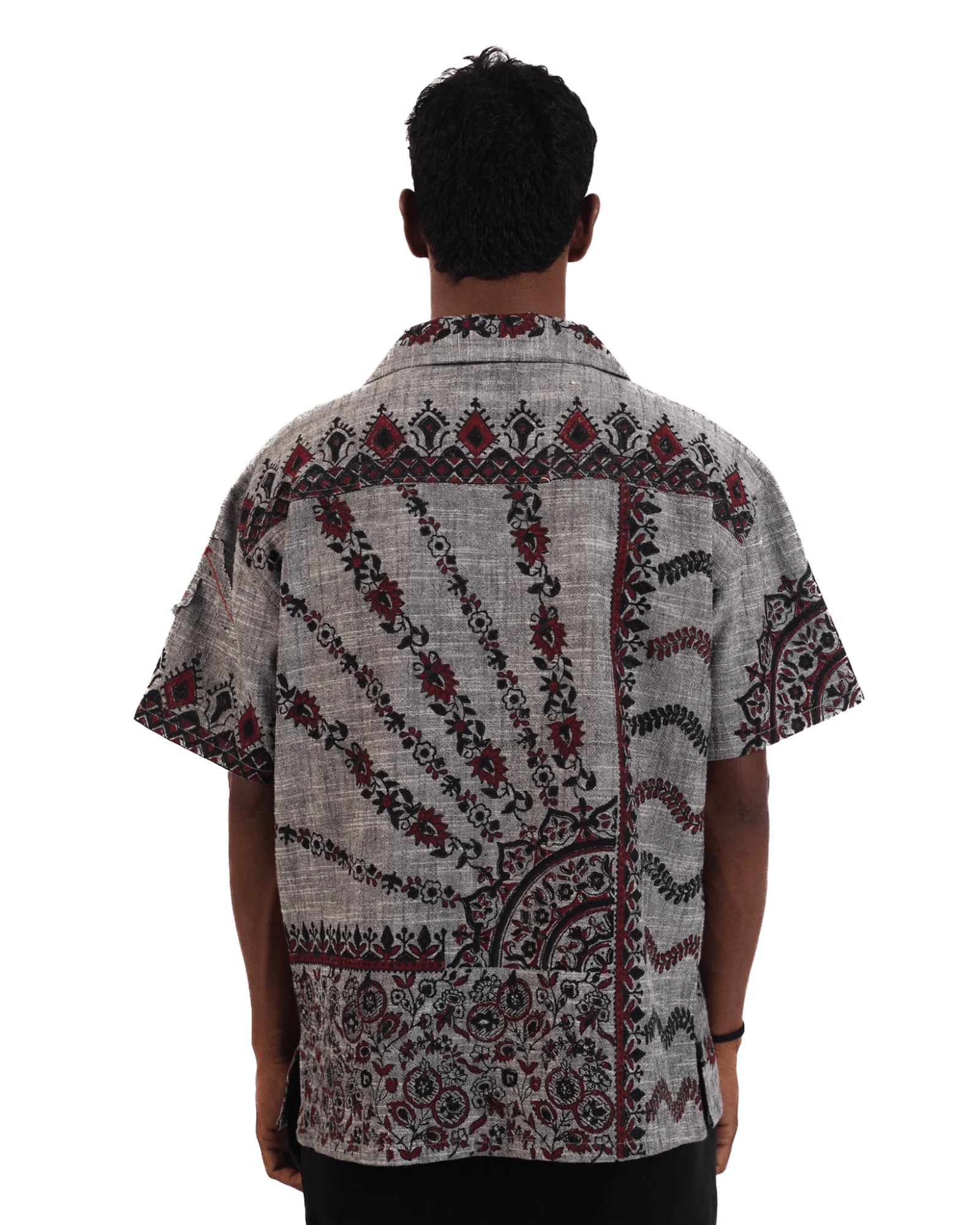 "Midnight ascent" handwoven button-down - Image 5