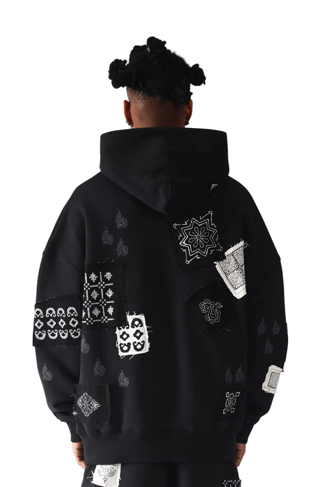 Celestial patchwork hoodie - Image 7
