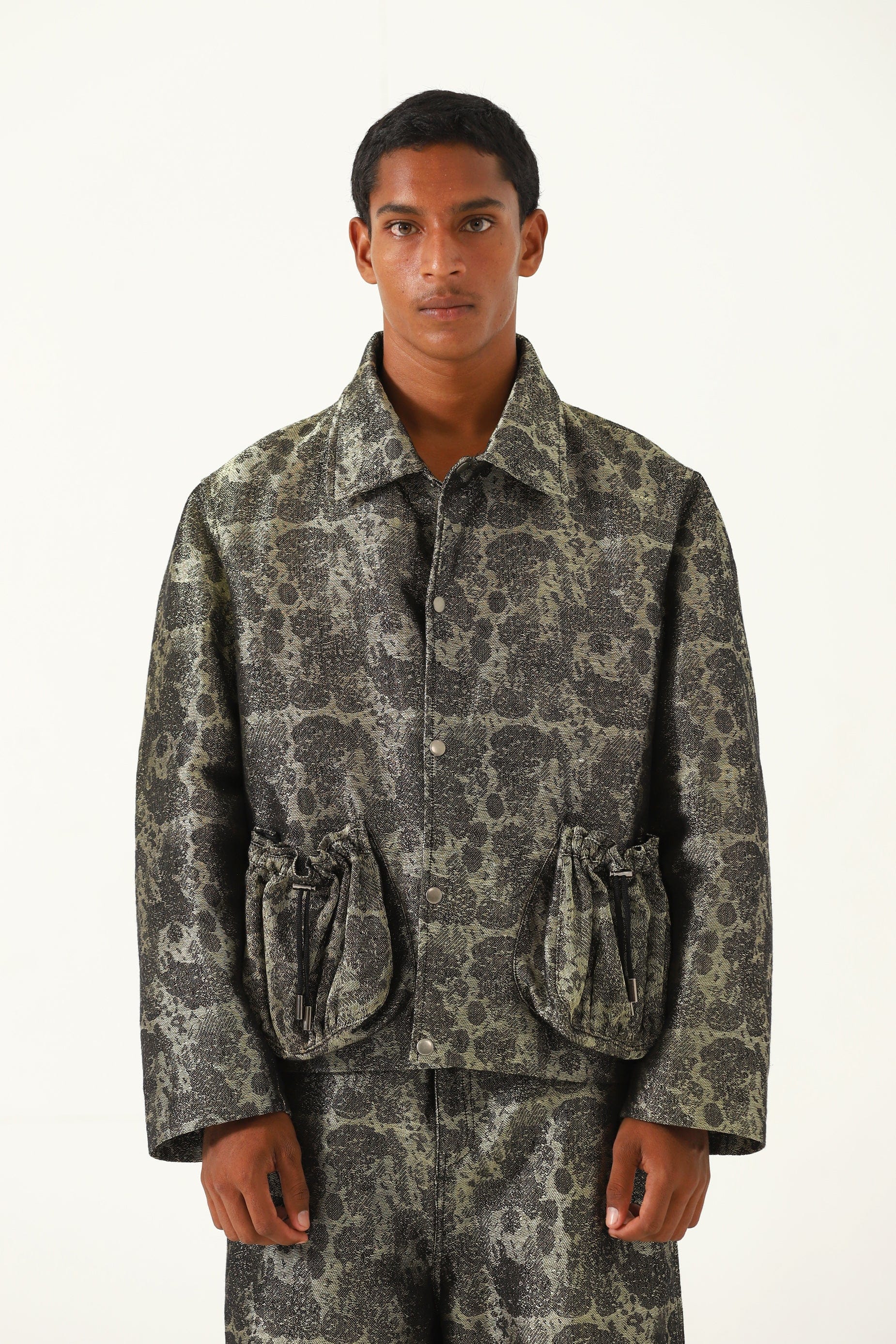 "Chamak" handwoven jacquard jacket - Image 4