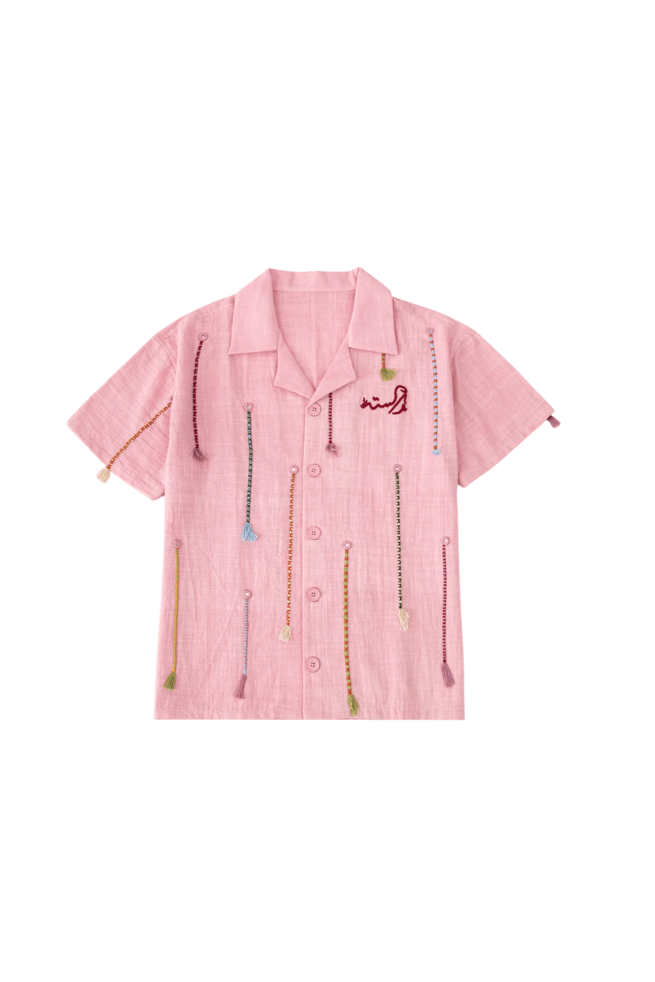 “Chamakdar resham” button-down