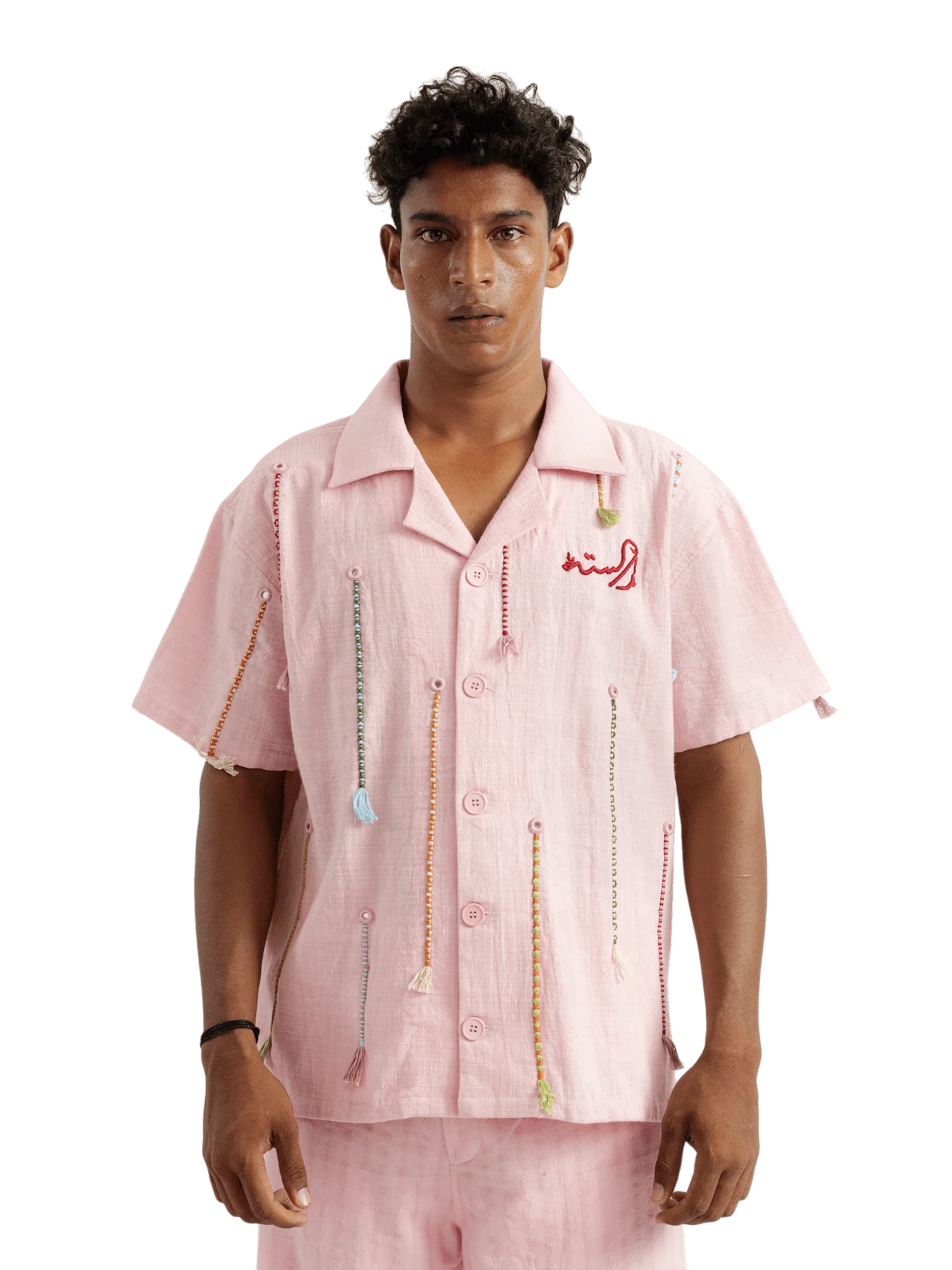 “Chamakdar resham” button-down - Image 2