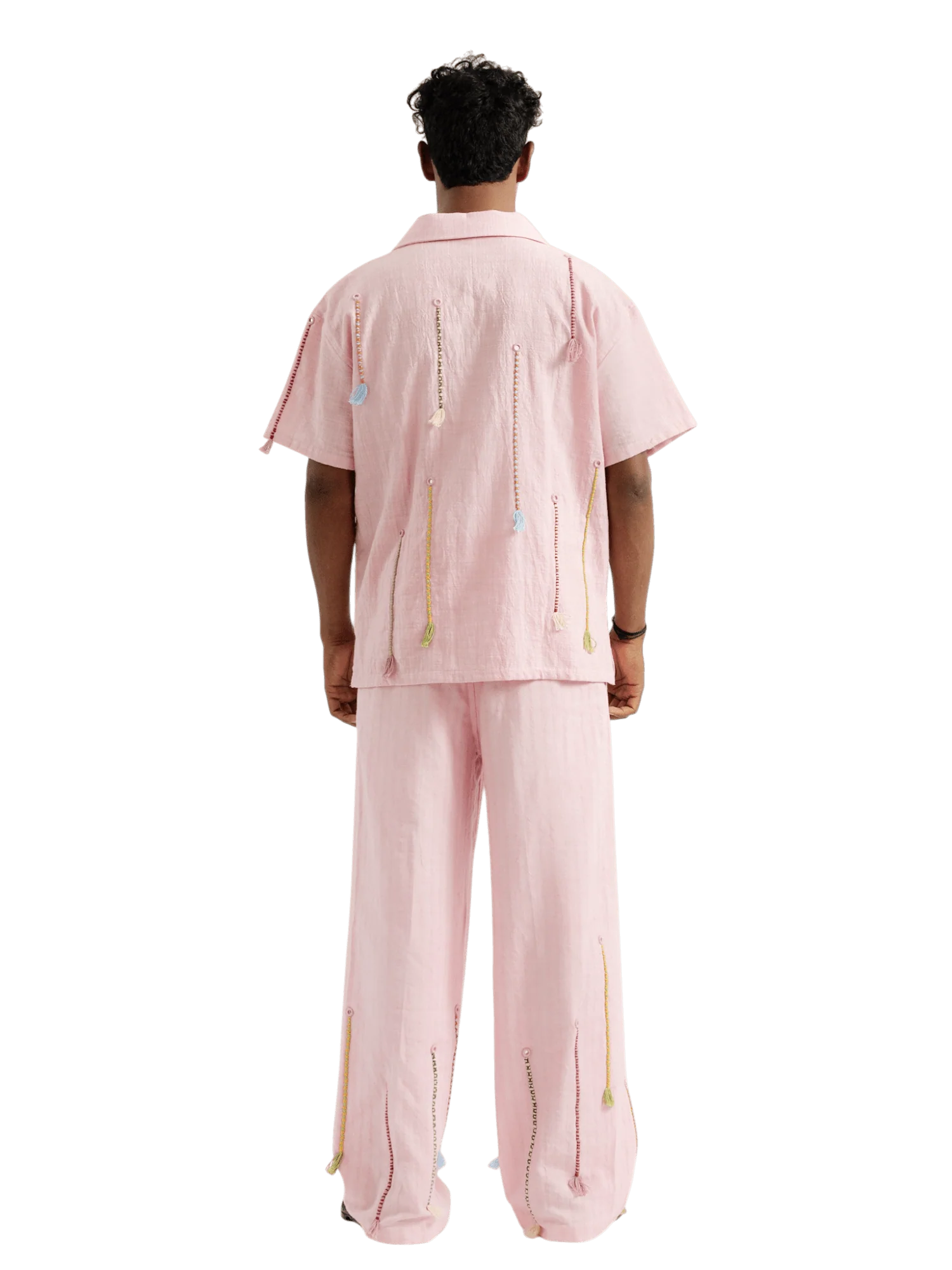 “Chamakdar resham” button-down - Image 8
