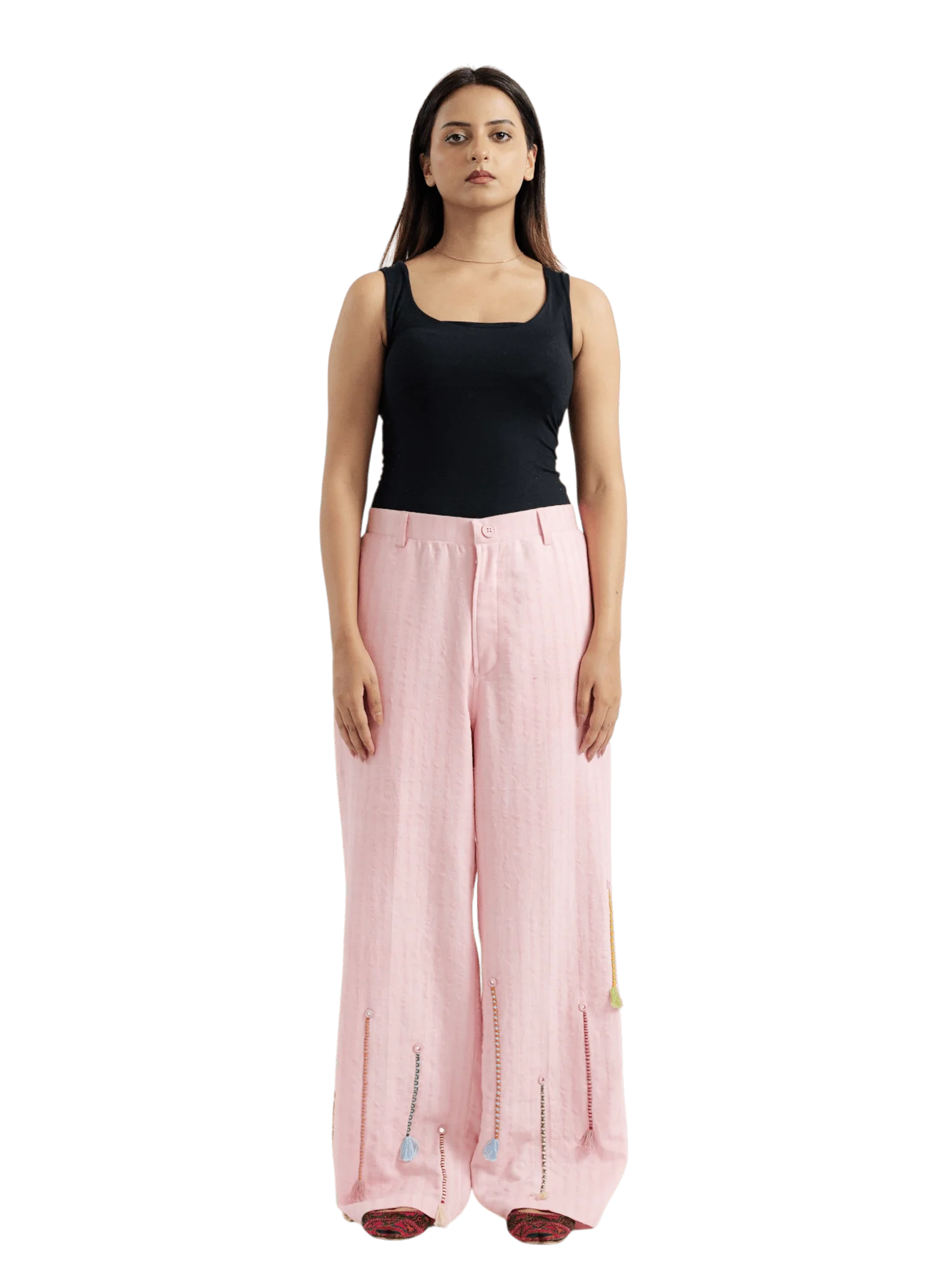 “Chamakdar resham” trousers - Image 9