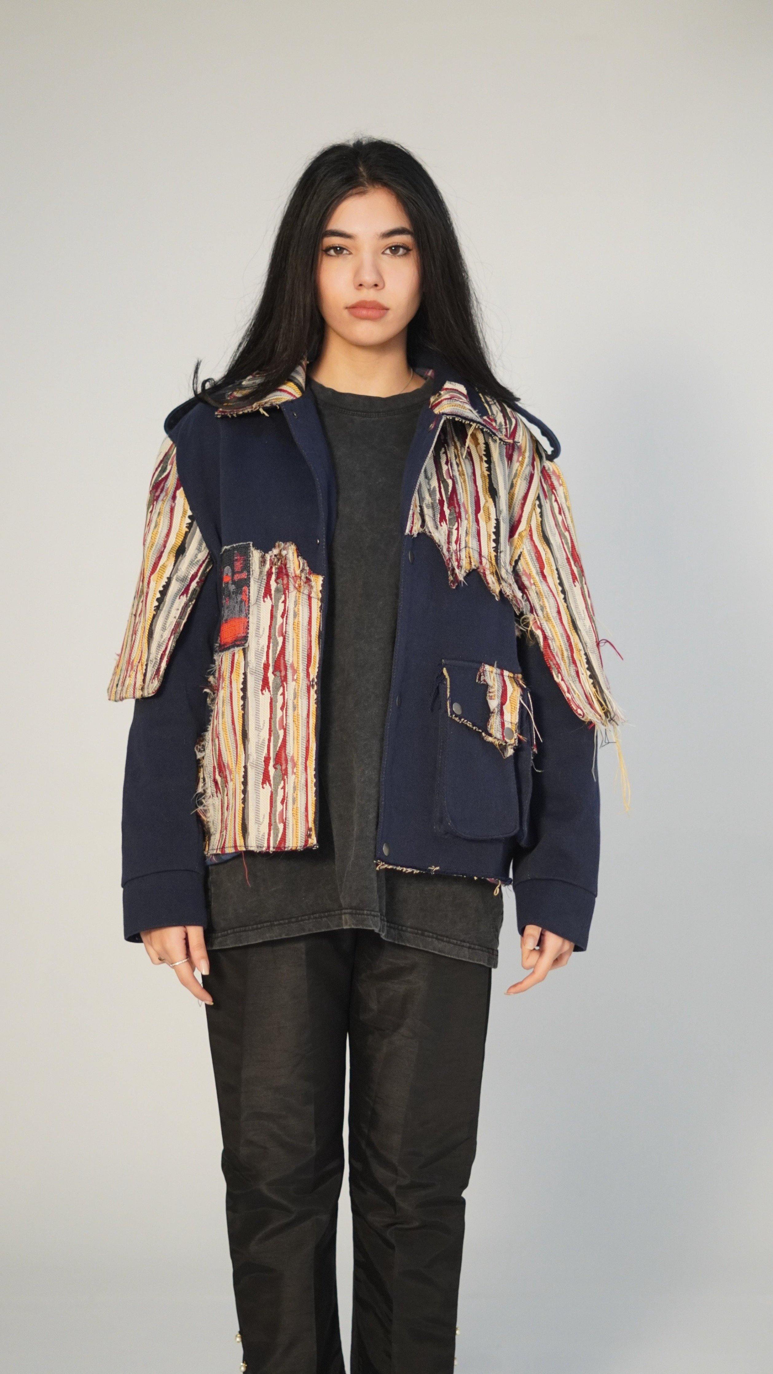 Chaos camo and denim patch jacket - Image 3