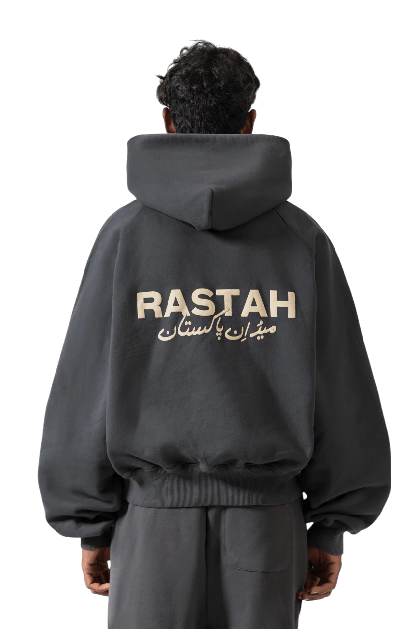 Charcoal grey made in PAK hoodie (V2) - Image 2