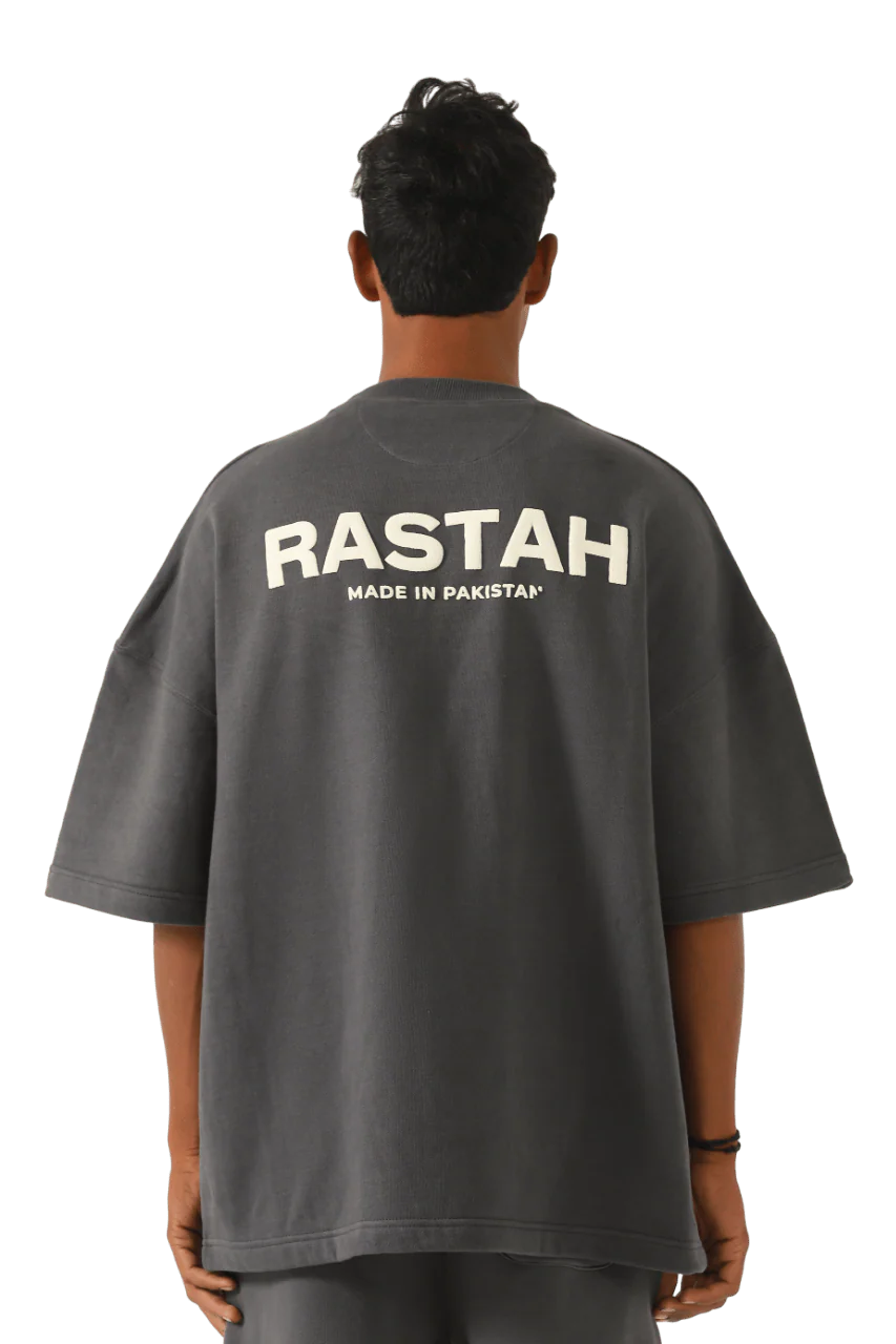 Charcoal grey made in PAK T-shirt (V1) - Image 2