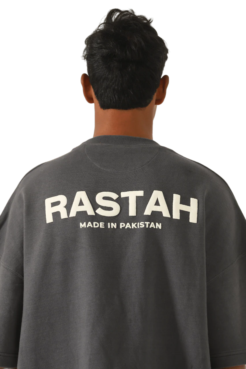 Charcoal grey made in PAK T-shirt (V1) - Image 5