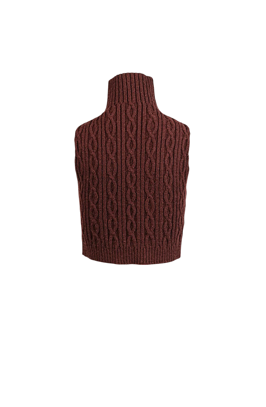 Chestnut brown jacquard tank - Image 5