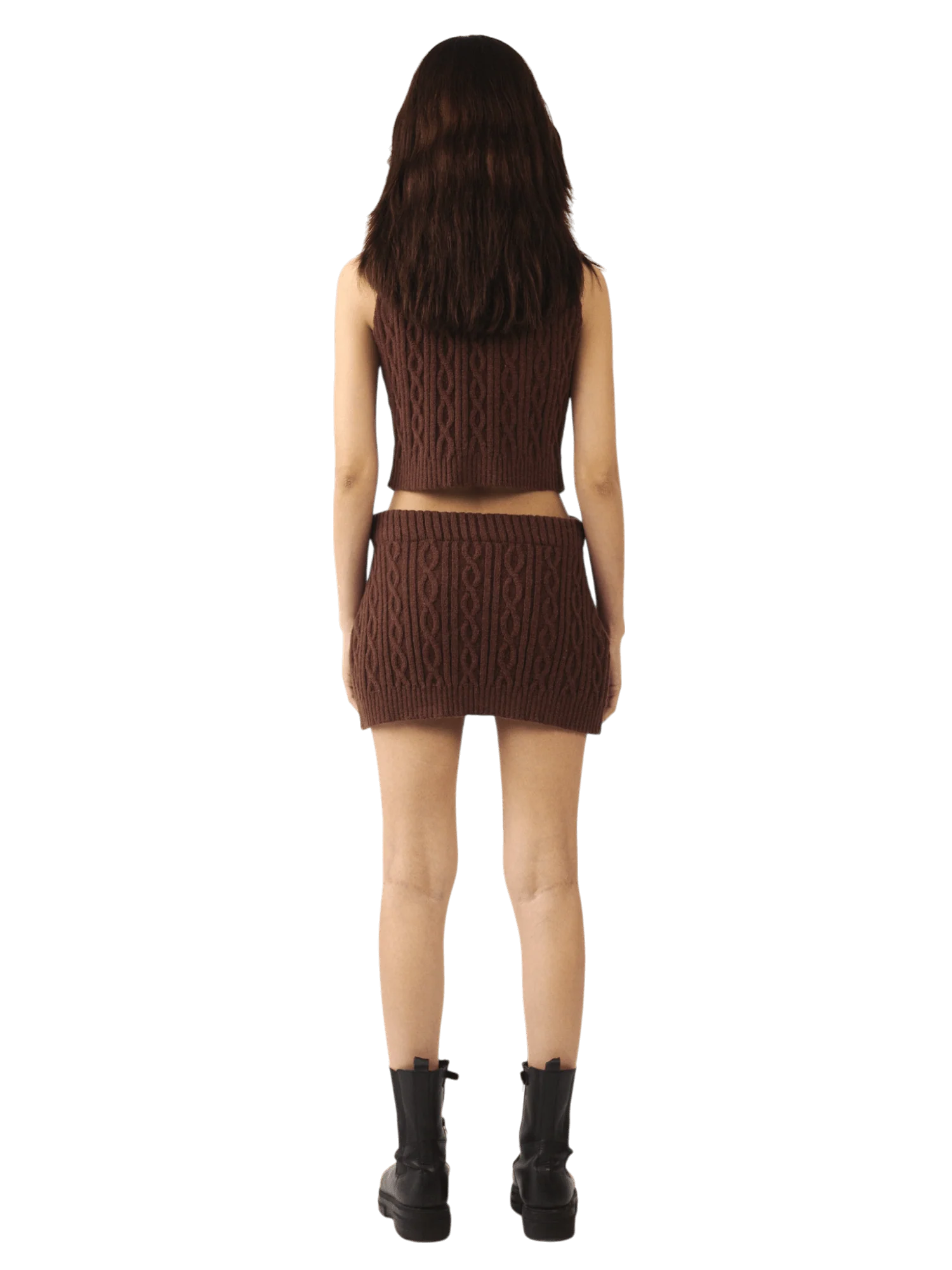 Chestnut brown jacquard tank - Image 8